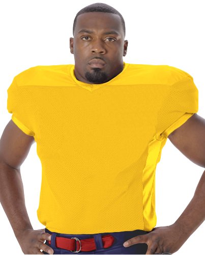 Alleson Athletic Youth Football Jersey - Light Gold, Breathable & Durable for Kids | Perfect for Youth Football Games, Practice & Team Sports
