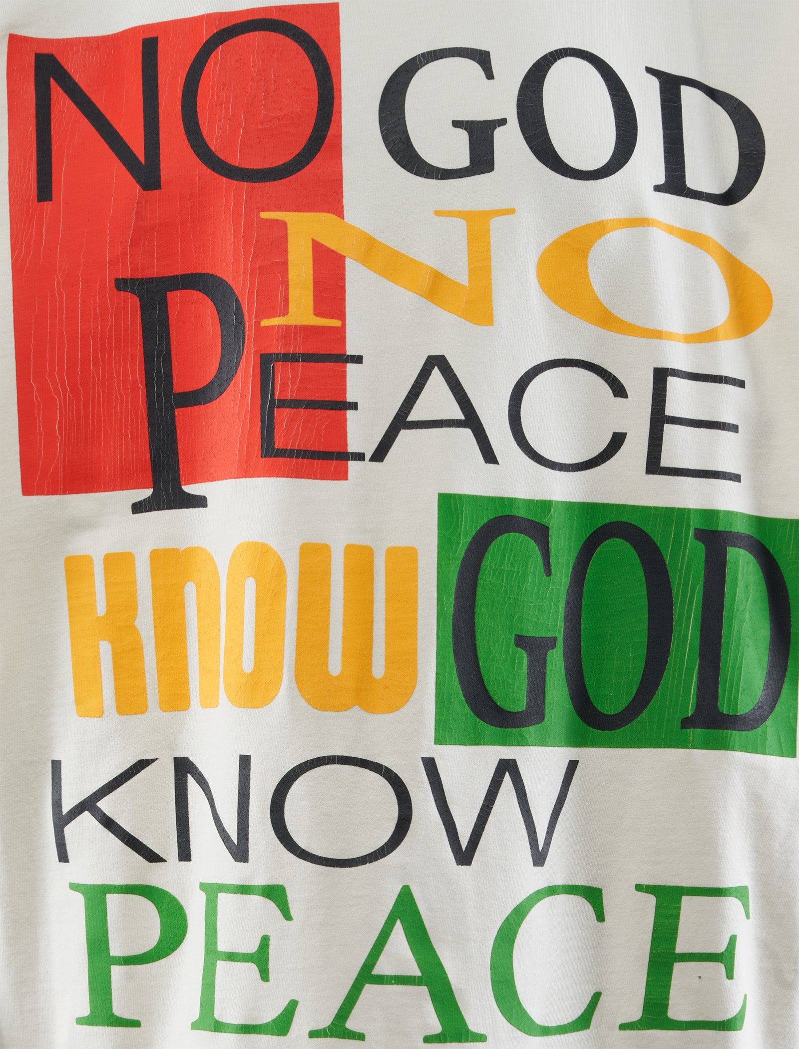NO GOD NO PEACE TEE - Trendy Unisex Graphic T-Shirt for Men & Women - Streetwear Casual Outfit for Everyday Wear, Parties, and Concerts
