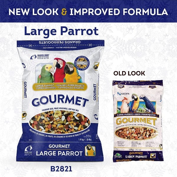 Premium Large Parrot Seed Mix - HARI Gourmet Blend for African Greys, Macaws & Cockatoos - Nutrient-Rich Bird Food for Daily Feeding & Training Treats
