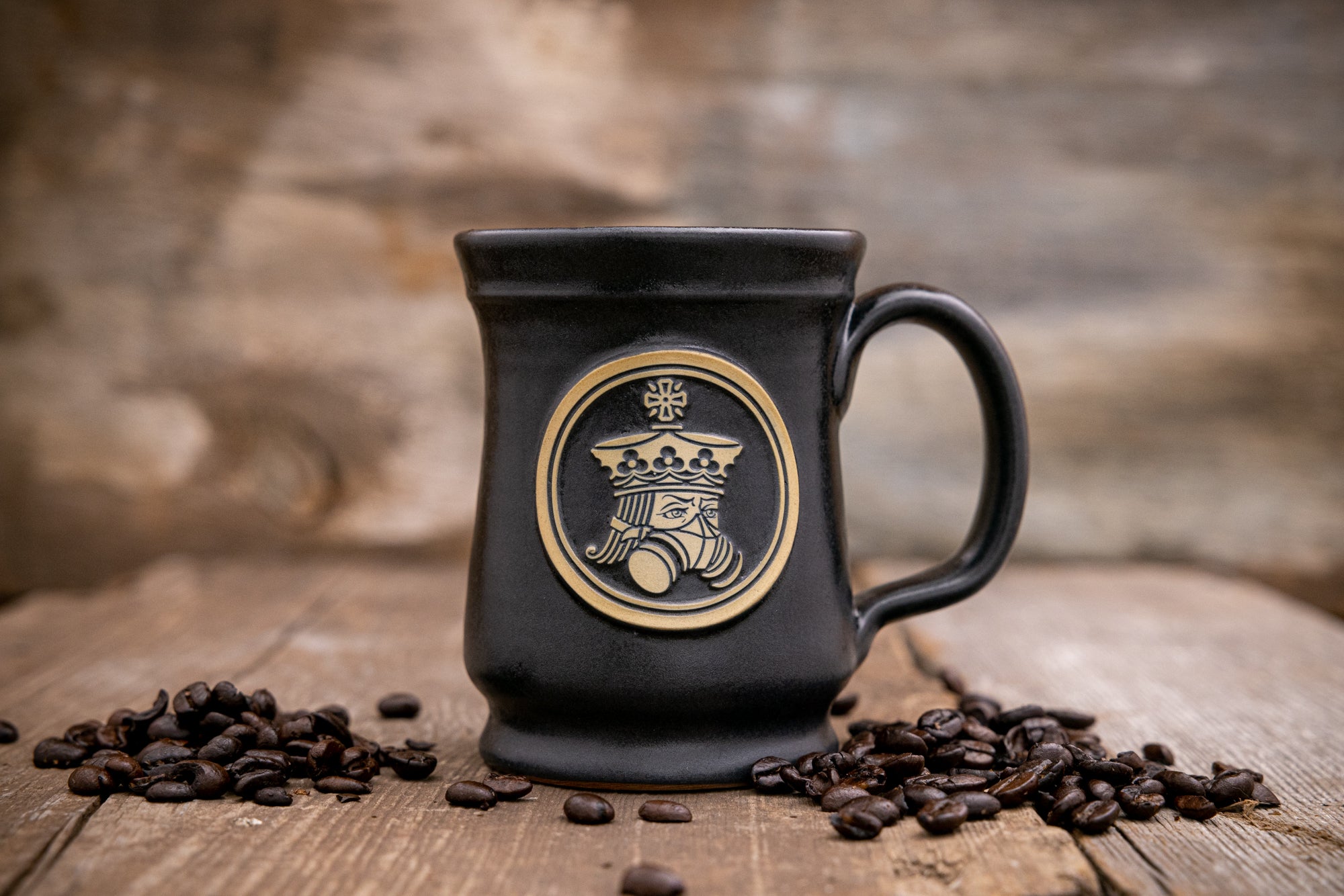 Premium Matte Black Coffee Mug - Kings Wild Ceramic Cup for Home, Office & Travel - Ideal for Coffee, Tea & Hot Beverages