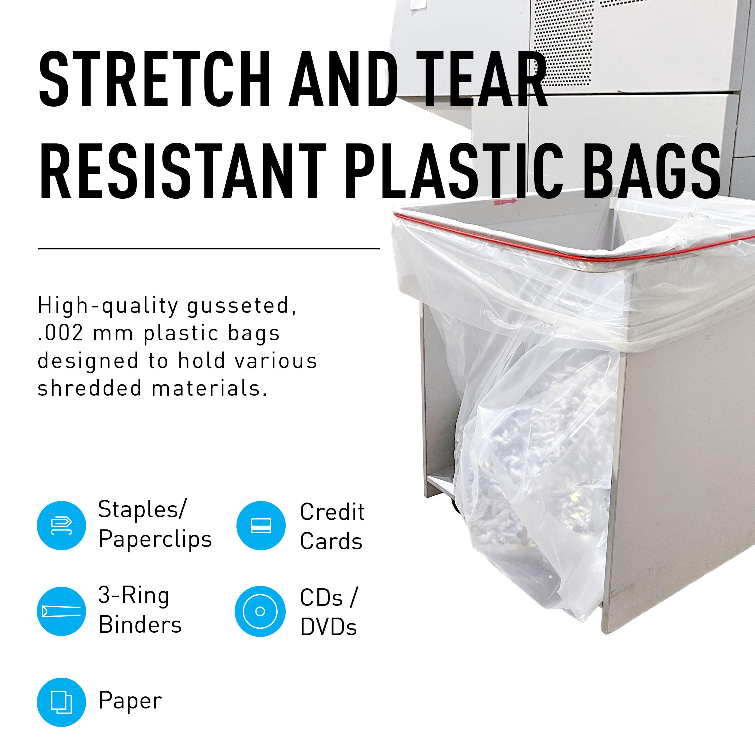 IDEAL AC0924H Heavy-Duty Shredder Bags - 40