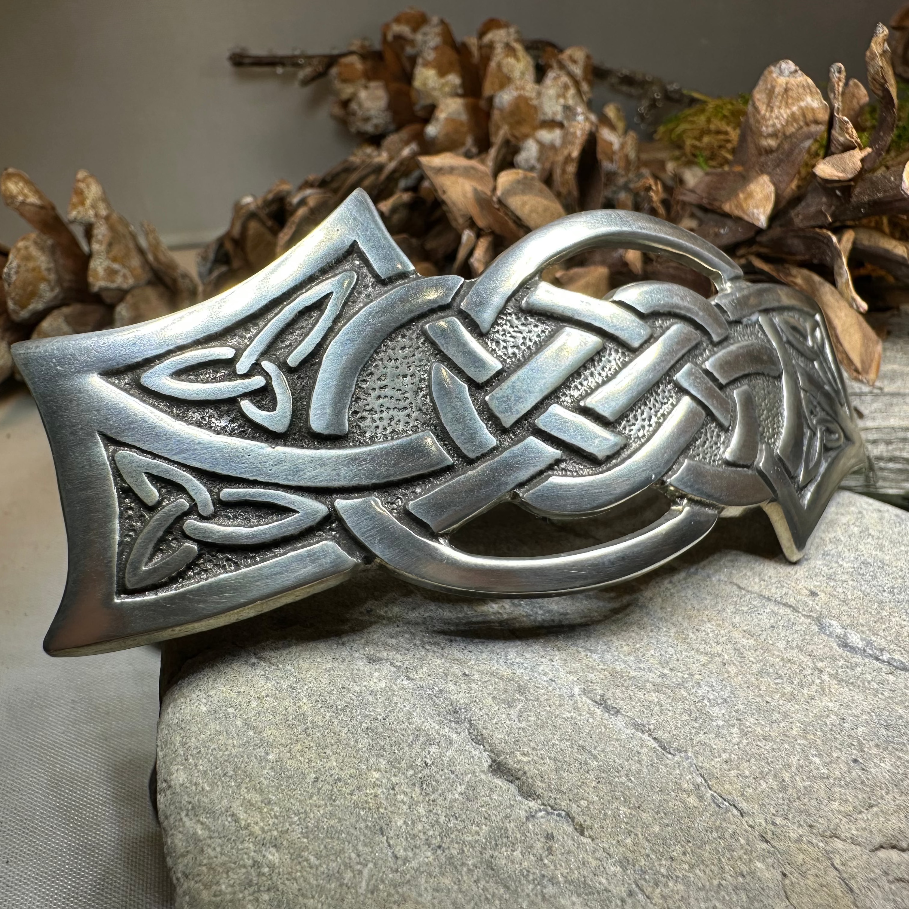 Celtic Knot Hair Clip for Women - Elegant Irish Celtic Design Hair Accessory for Weddings, Parties & Everyday Style