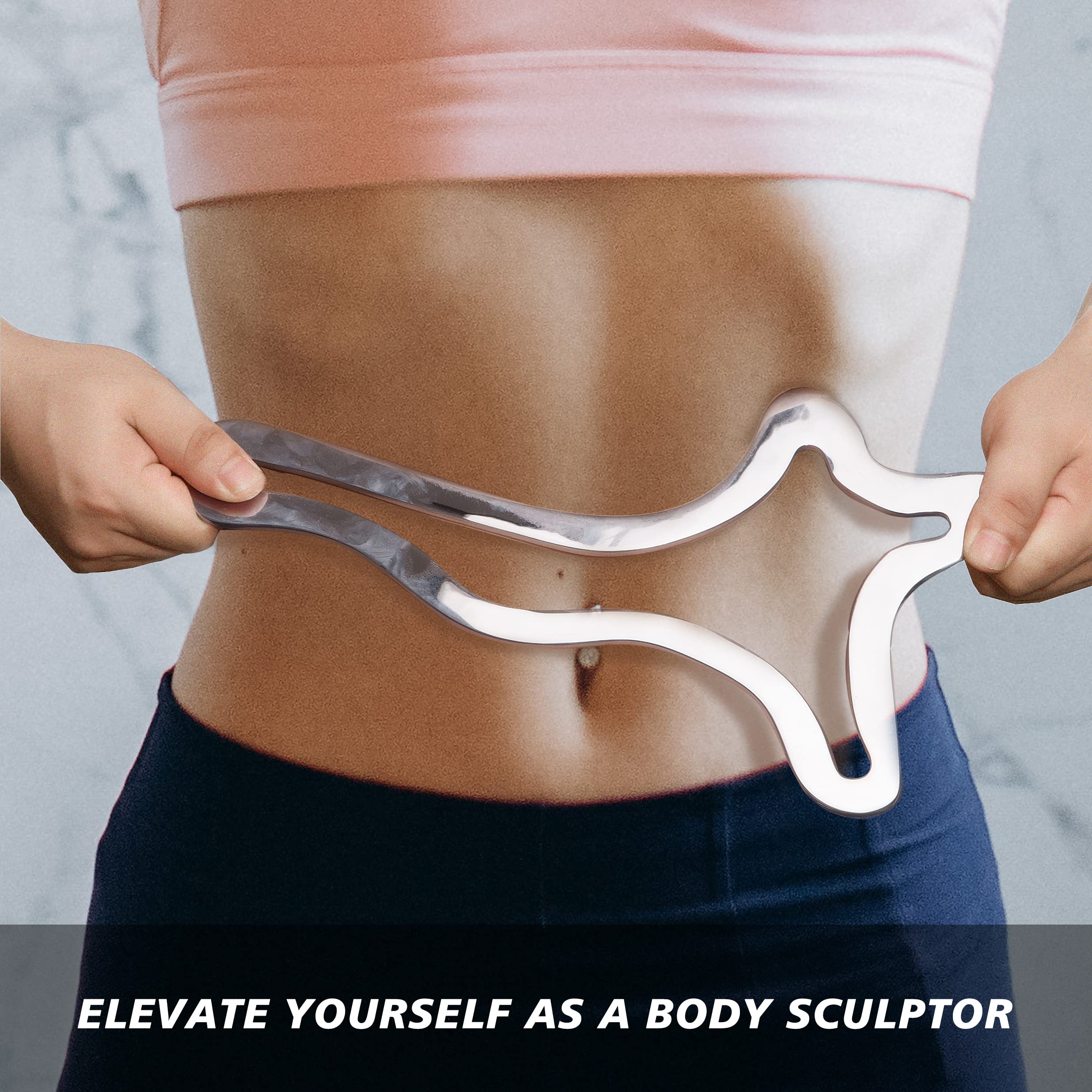 Premium Body Sculpting & Contouring Tools Set - Stainless Steel Gua Sha Scraping Massage Tool for Face & Body - Professional Lymphatic Drainage & Muscle Relaxation - Perfect for Home Spa, Post-Workout Recovery & Skincare Routine
