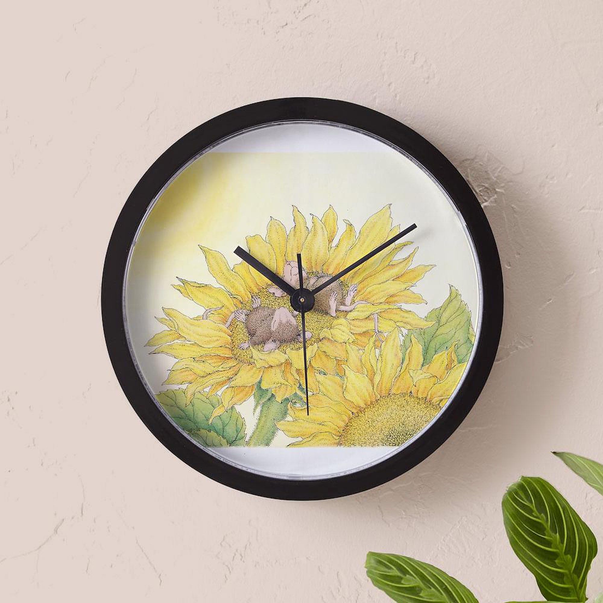 Ray of Sunshine 10 Inch Wall Clock - Decorative Wall Clock for Living Room, Kitchen, Office - Perfect for Home Decor & Gifts