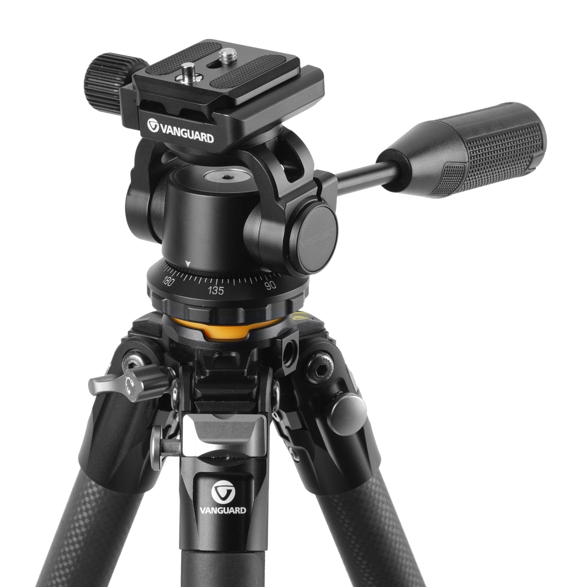 VEO 5 264CO28 Carbon Fiber Tripod with Pan Head - Lightweight & Stable for Scopes, Binoculars, Cameras - Perfect for Hunting, Bird Watching, Photography & Outdoor Adventures