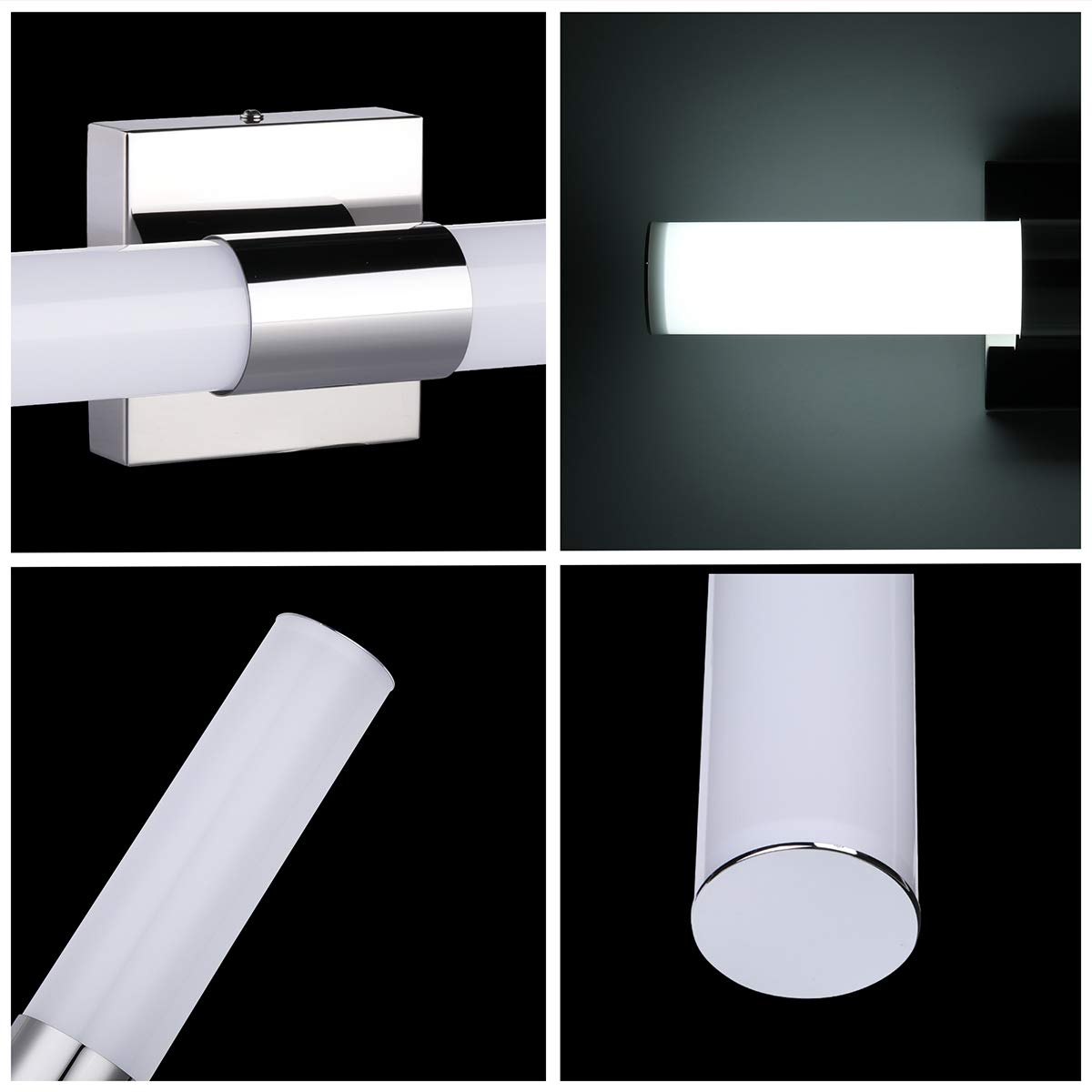 TRLIFE 8W LED Bathroom Vanity Light - Dimmable Cool White Mirror Light for Modern Bathrooms
