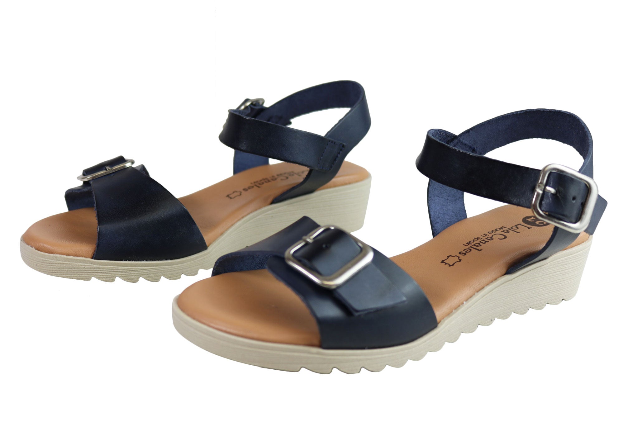 Lola Canales Koz Women's Comfortable Soft Leather Sandals - Handmade in Spain - Perfect for Summer, Beach, and Casual Outings