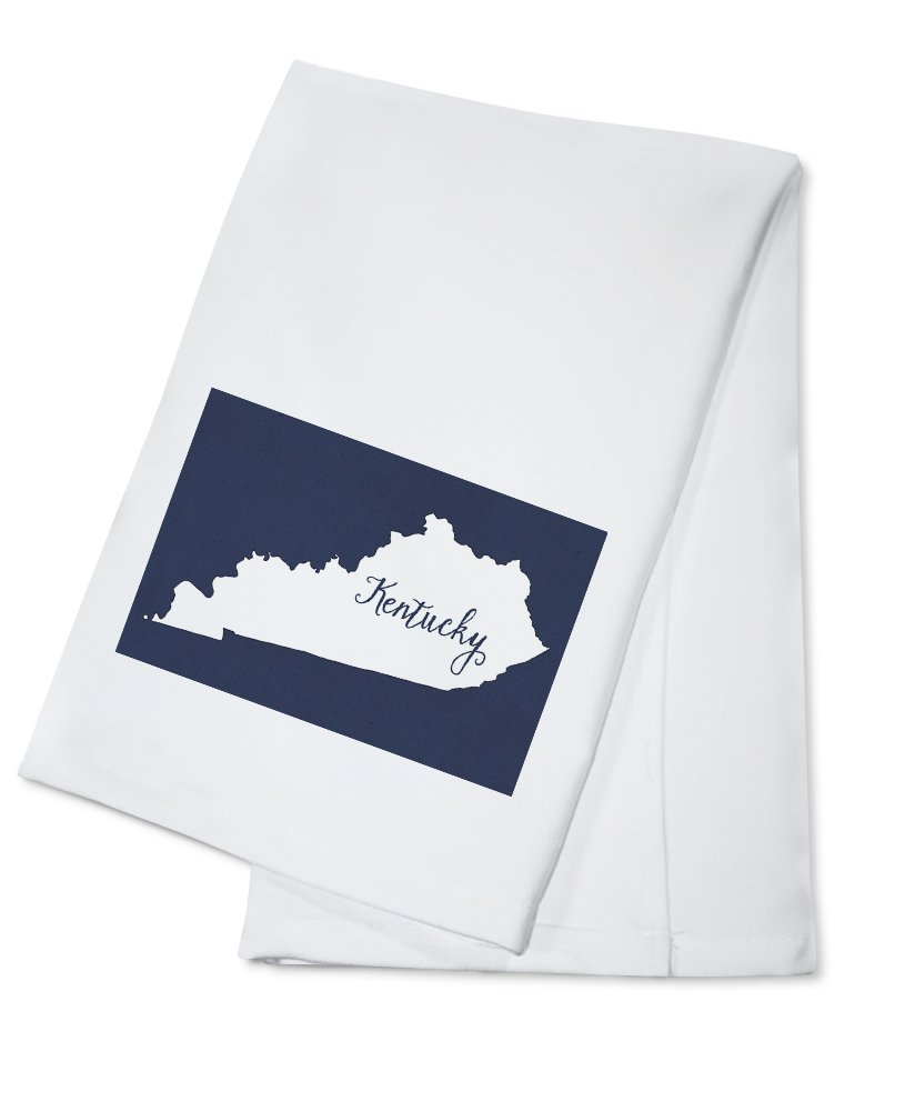 Kentucky Home State White on Navy 100% Cotton Tea Towel - Decorative Hand Towel for Kitchen, Bathroom & Home Decor | Perfect for Gifts, Housewarming & Southern Style Decor