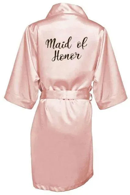 Elegant Wedding Nightgowns & Letter Print Robes for Brides - Perfect for Honeymoon, Bridal Shower and Romantic Getaways