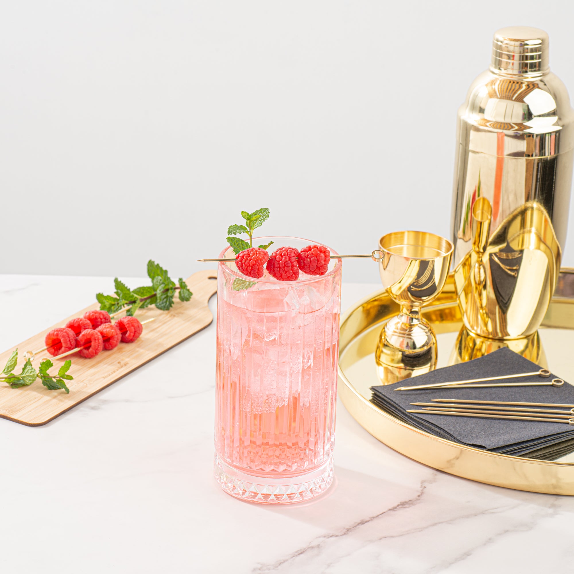 Premium Gold Plated Stainless Steel Cocktail Picks - Set of 10 (4.5 inch) - Elegant Drink Stirrers for Cocktails, Martinis & Beverages - Perfect for Home Bars, Parties & Gifts