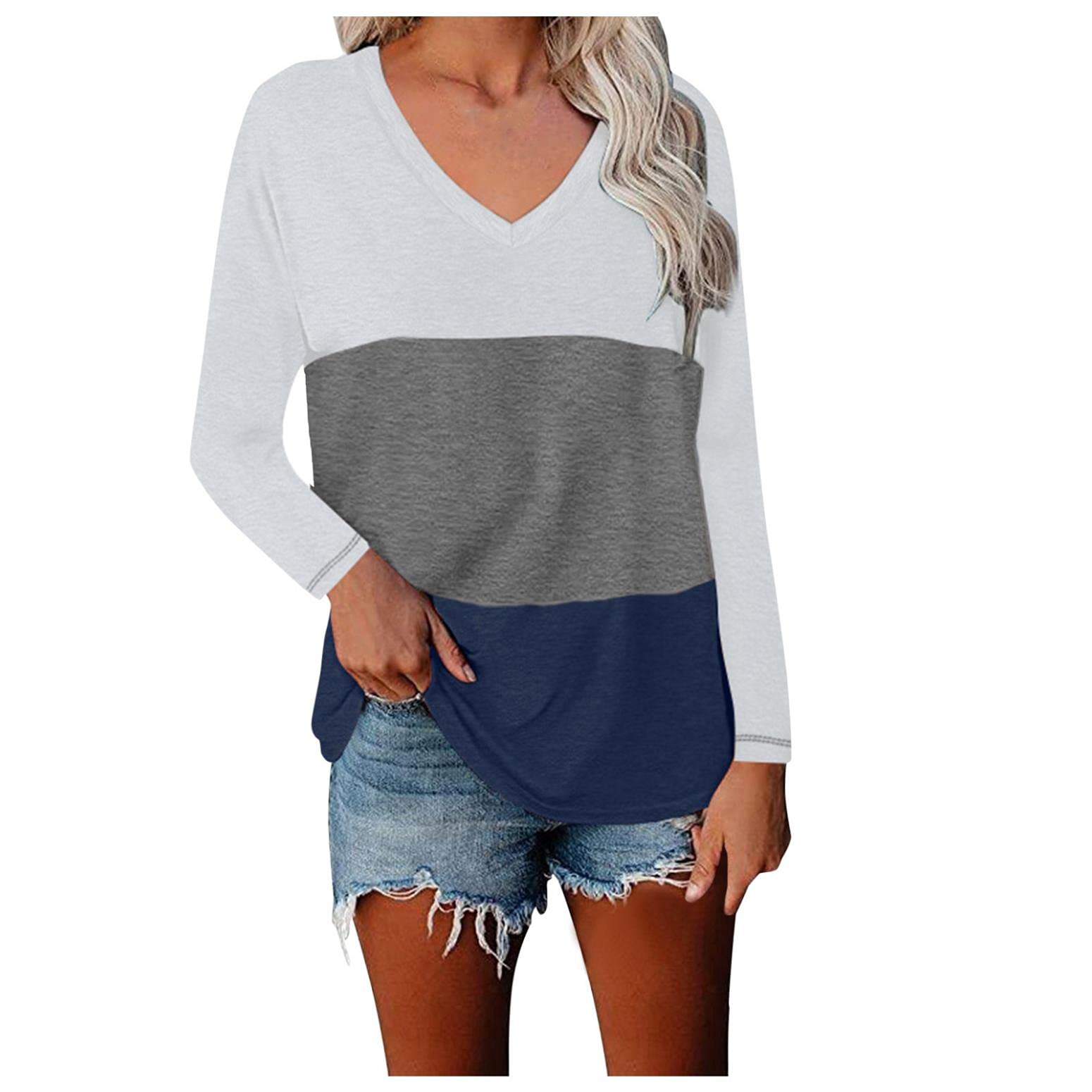 Women's Long Sleeve Tunic Tops - Soft Graphic Pullover Sweaters & Casual Sweatshirts for Everyday Wear, Work & Fall Outfits