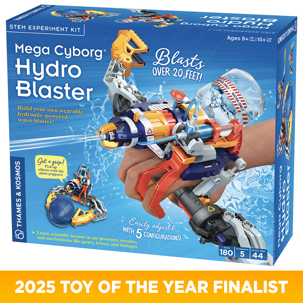 Mega Cyborg Hydro Blaster - High-Pressure Water Gun for Outdoor Fun, Pool Parties, and Summer Games | Super Soaker Toy for Kids and Adults | Durable Splash Battle Water Blaster for Backyard, Beach, and Park Adventures