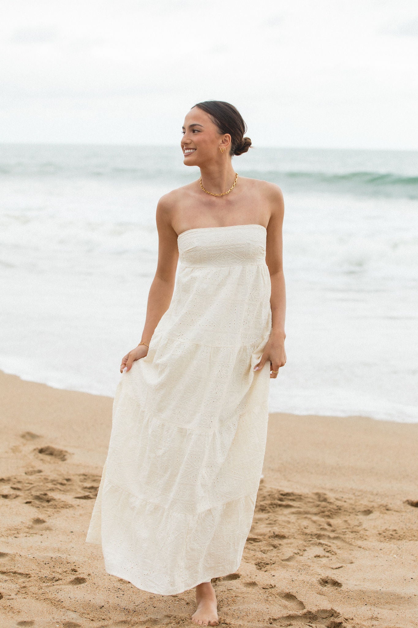 Winona Strapless Maxi Dress for Women - Elegant Summer Beach Wedding Party Dress - Perfect for Vacations, Date Nights & Special Occasions