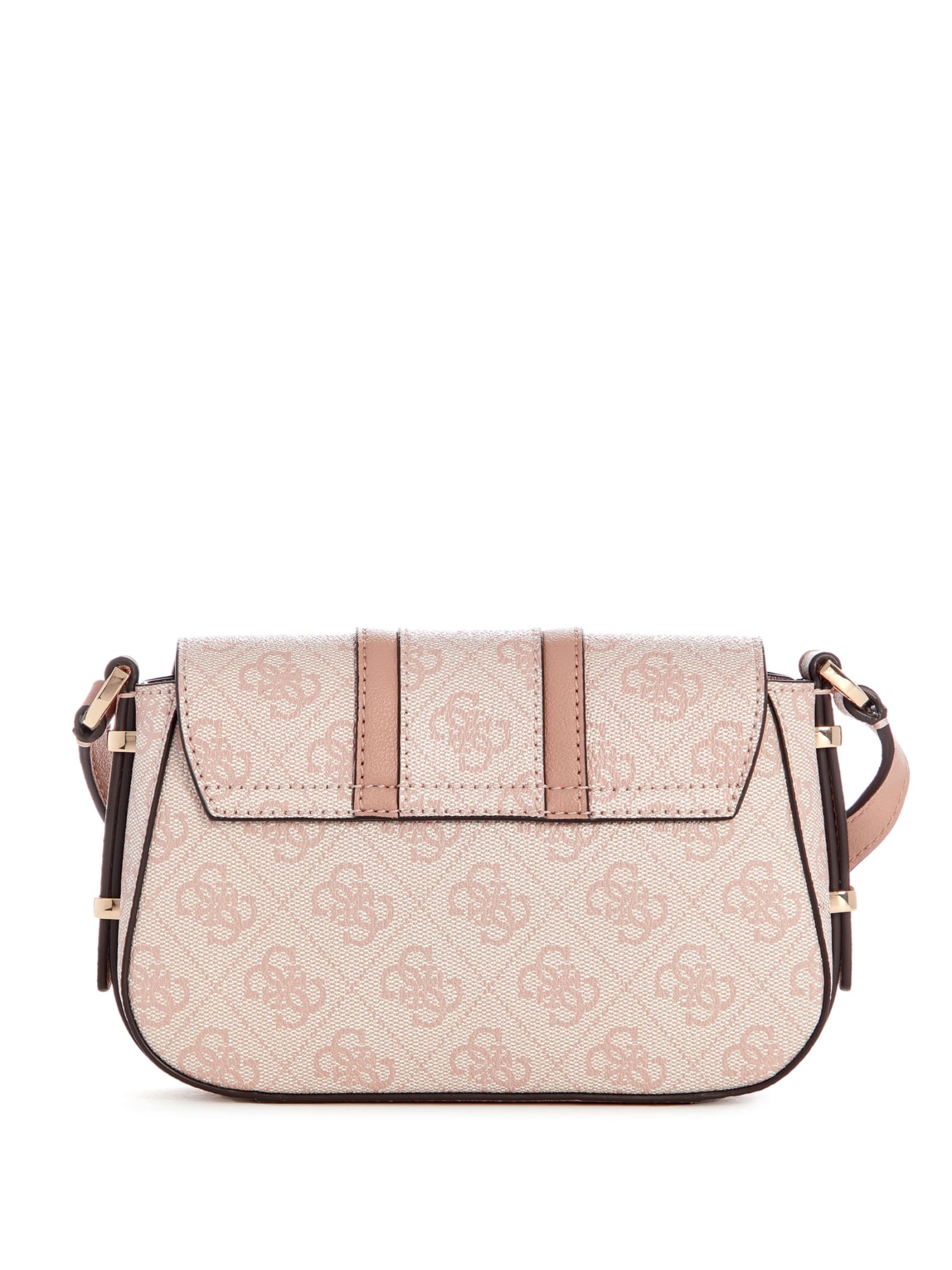 Dusty Rose Logo Noreen Mini Crossbody Flap Bag for Women | Stylish Small Shoulder Purse | Perfect for Date Night, Shopping & Travel