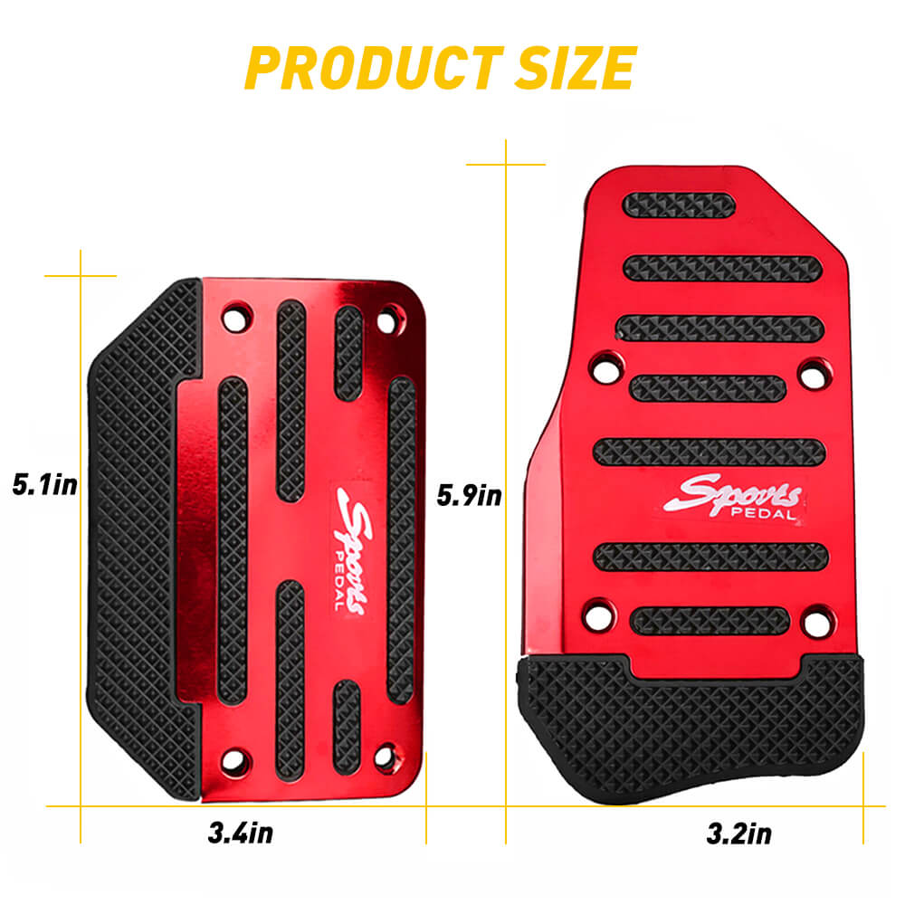Non-Slip Universal Car Brake Pedal Cover - Anti-Skid Rubber Foot Treadle for Safe Driving - Perfect for SUVs, Sedans & Trucks