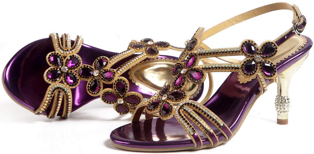 LizFoYa Women's Peep Toe Heeled Sandals - Elegant Wedding Party Prom Kitten Heels for Evening Wear | Perfect for Bridal Showers, Date Nights & Special Occasions