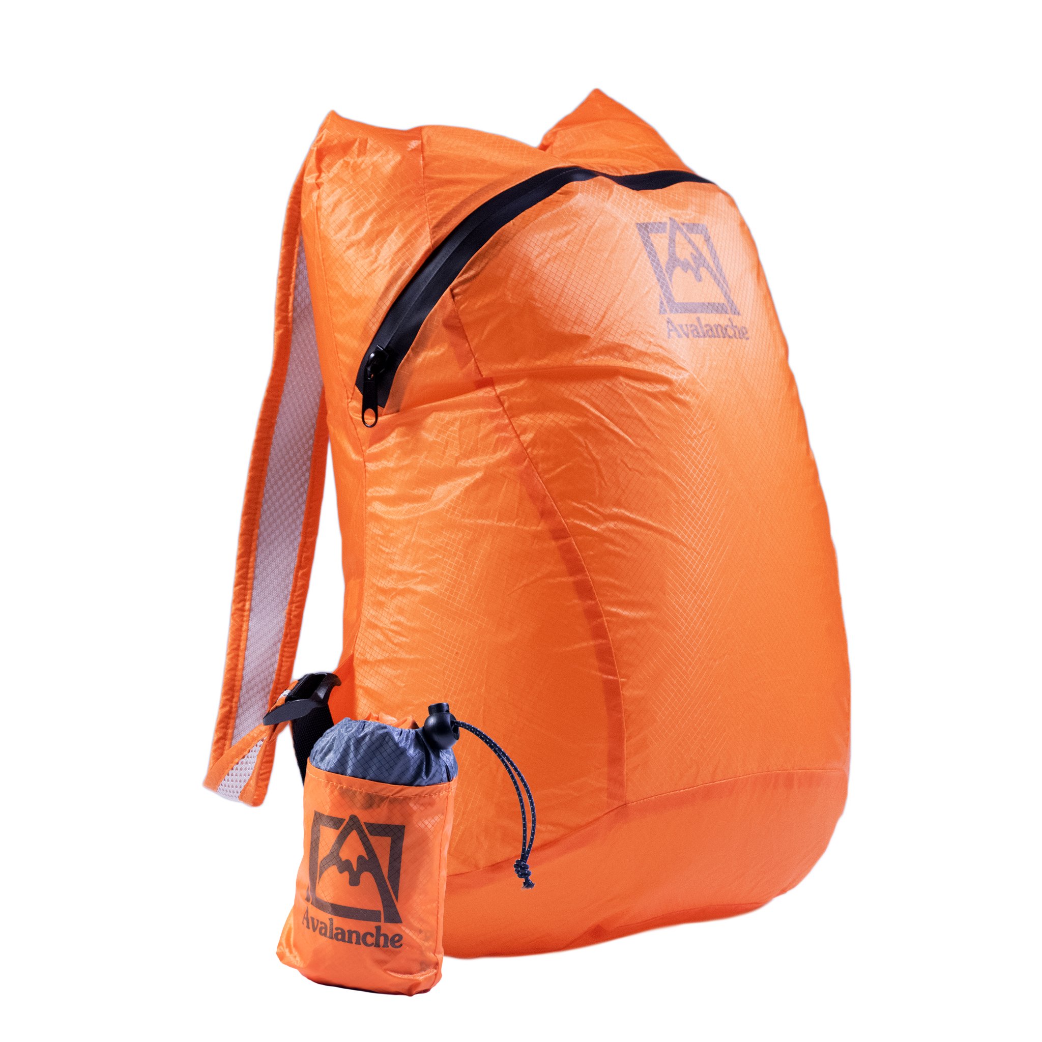 Avalanche Nampa Lightweight Packable Backpack - Compact & Durable Hiking Daypack for Travel, Camping & Outdoor Adventures - Orange