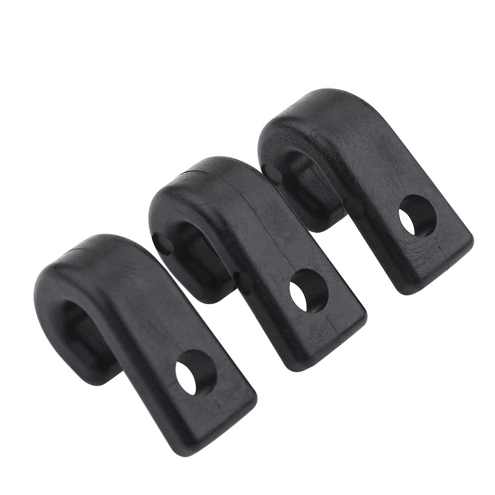 25pcs Kayak J Hooks - Heavy Duty Nylon Lashing Hooks for Canoe & Boat Repair, Kayak Bungee Tie Down Hooks - Perfect for Kayak Fishing Accessories and Watercraft Storage (Ideal for Garage, Dock, and Outdoor Use)