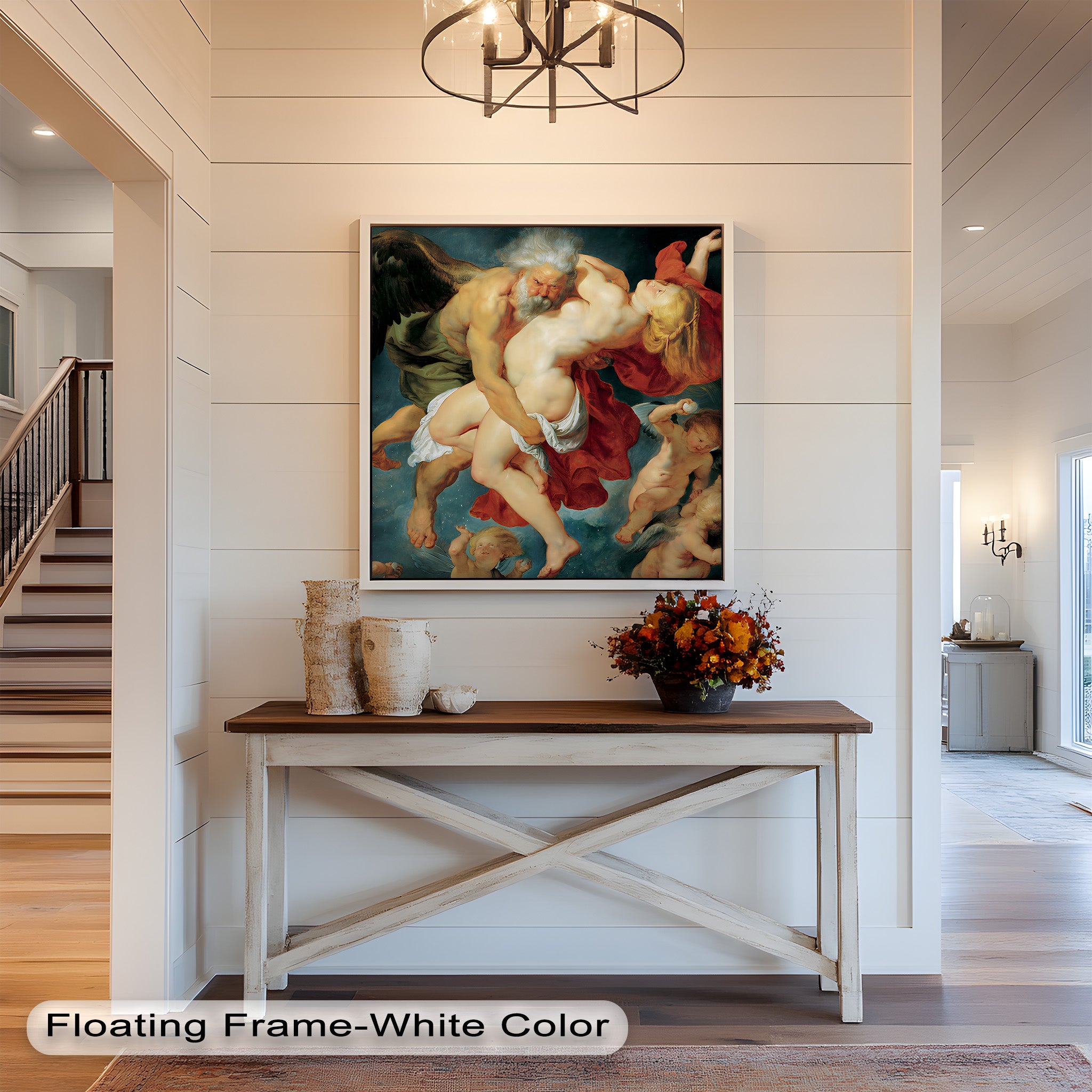 Abduction of Psyche - Mythological Renaissance Nude Oil Painting Reproduction | Classic Art Wall Decor for Living Room, Bedroom & Office