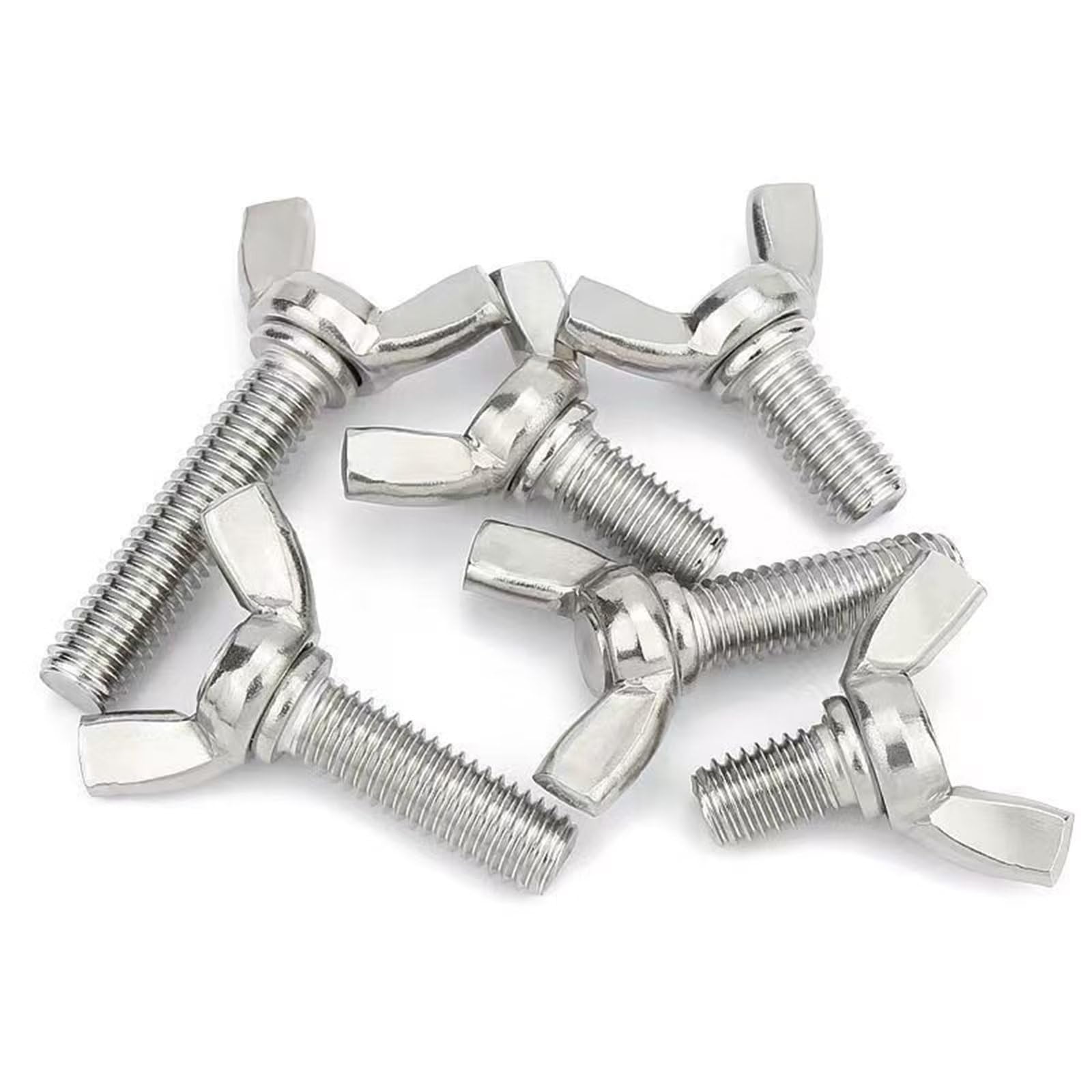 304 Stainless Steel Wing Screws M3-0.5x6mm (10 Pcs) - for Electronics & DIY Projects