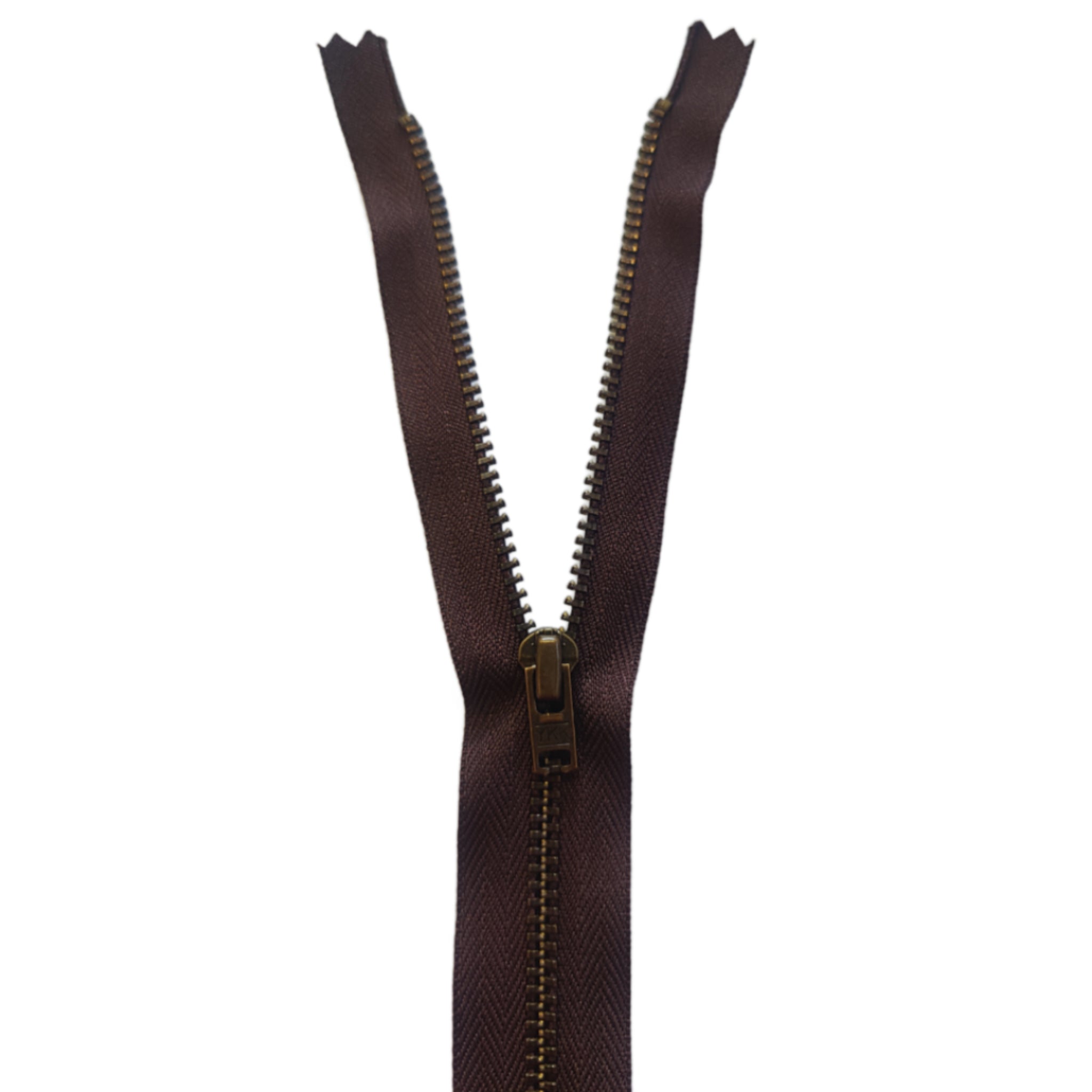 YKK Closed End Metal Zipper 16 Inch / 41cm - Size 3 Dress & Skirt Zipper in Antique Brass - Perfect for DIY Clothing, Costumes & Fashion Design Projects