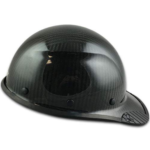Texas America Safety DAX Carbon Fiber Hard Hat - ANSI Certified, Lightweight & Durable, Glossy Black with Protective Edging - Ideal for Construction, Industrial & Oilfield Safety Work