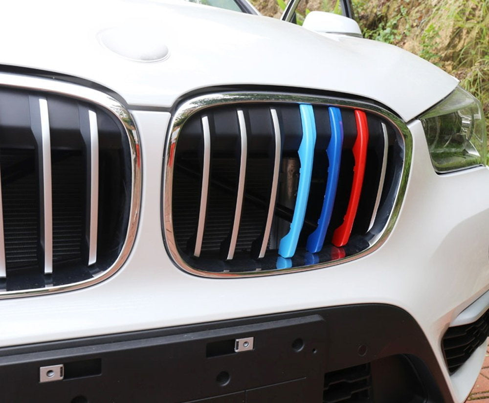 BMW F48 X1 (2016-2019) M Sport Style 3 Color Grille Insert Trims - Center Kidney Grill Upgrade for Enhanced Styling | Perfect for Car Enthusiasts & Customization Projects