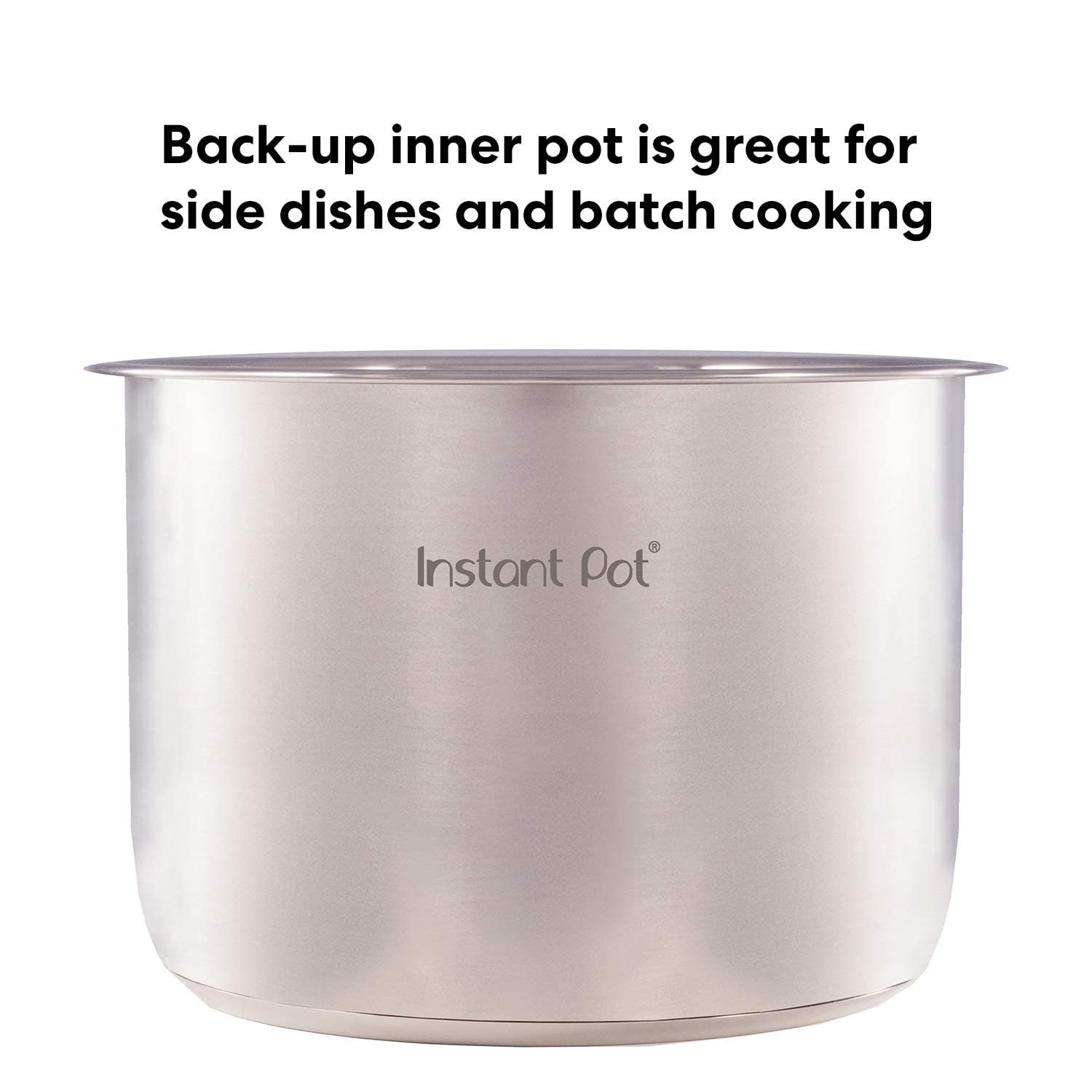 Instant Pot 6-Qt Stainless Steel Inner Cooking Pot - Polished Surface for Rice Cooker & Multi-Cooker - Perfect for Meal Prep, Soups, and Family Dinners