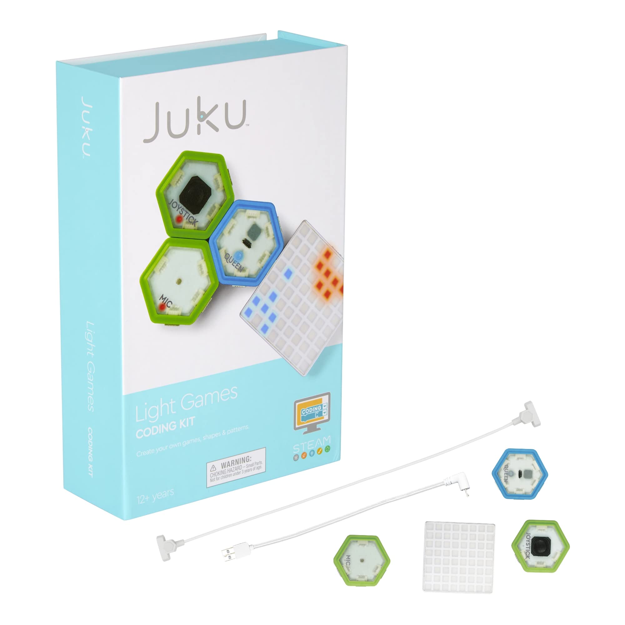 Juku™ STEAM Light Games Coding Kit for Kids - Learn Programming & Electronics with Fun STEM Projects - Perfect for Home, School & Makerspaces