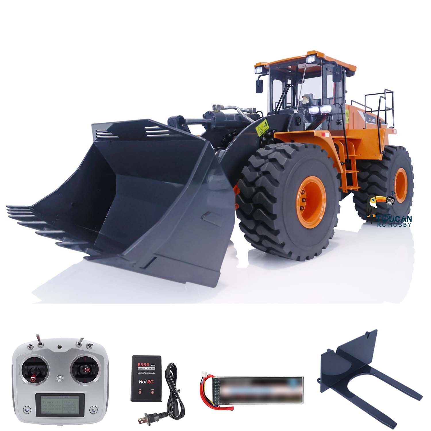1/14 Scale WA470 RC Hydraulic Loader Toy - 980L Metal Construction Vehicle with Lights & Sound, Ready-to-Run XDRC Model for Kids & Adults | Perfect for Construction Site Play, Birthday Gifts & RC Hobby Collections