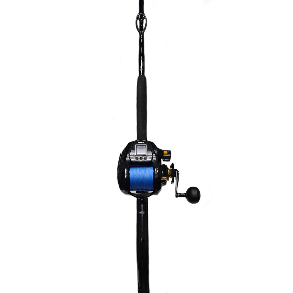 Shimano Beastmaster 9000B Spinning Reel & Capt. Harry's Sword 50 Deep Drop Fishing Rod Combo - Saltwater Offshore Fishing for Tuna, Marlin & Swordfish