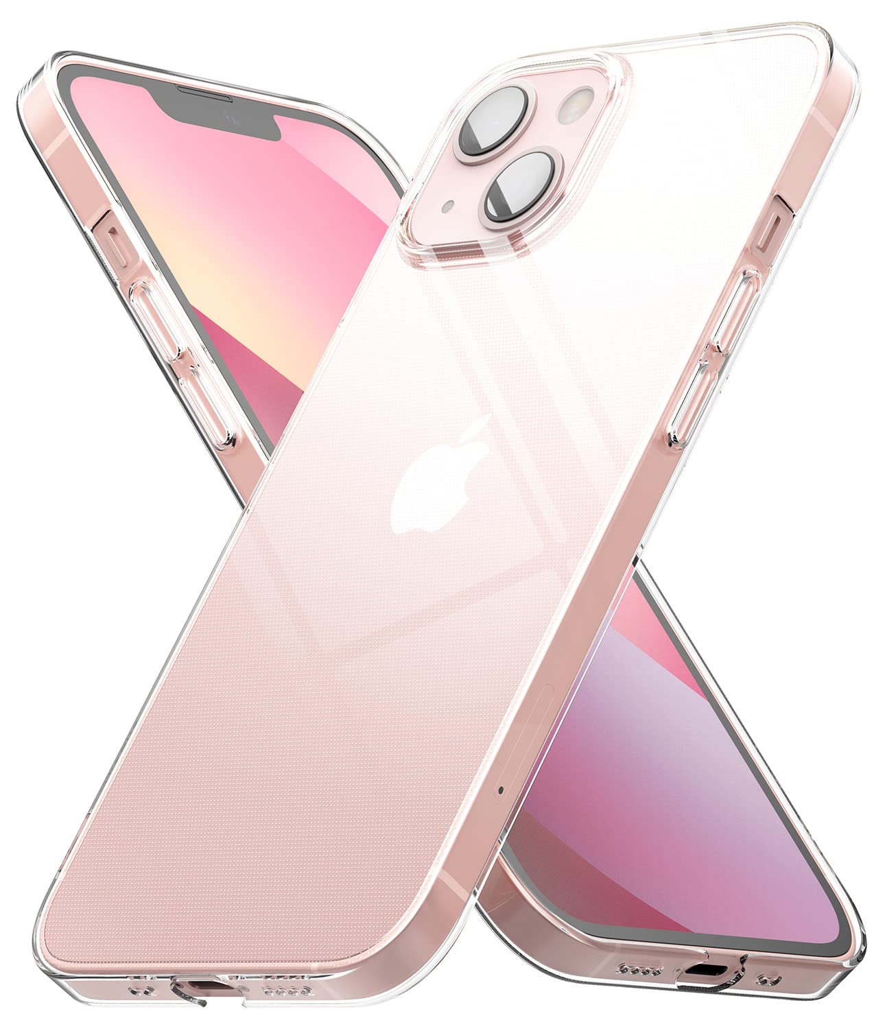 Ringke Slim Transparent iPhone 13 Mini Case - Non-Yellowing Hard PC Cover with Raised Bezel & Soft Coating Grip | Perfect for Everyday Protection & Showcasing Phone Design | Clear