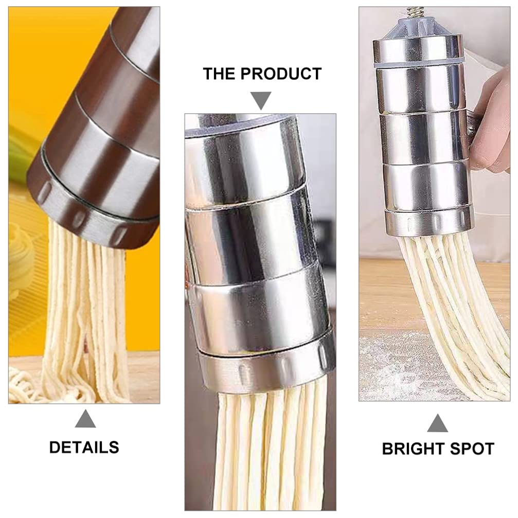 DOITOOL Manual Pasta Maker - Stainless Steel Noodle Press Machine for Homemade Italian Pasta, Dumplings & Potato Press - Kitchen Gadget for Fresh Pasta & Orange Juice Extraction