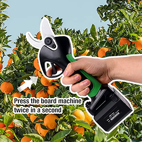 Electric Pruning Shears 37MM Cordless - 2-Speed Adjustable Garden Trimmer & Bonsai Cutter | Lightweight Handheld Power Tool for Tree Pruning, Shrub Trimming, Gardening & Landscaping