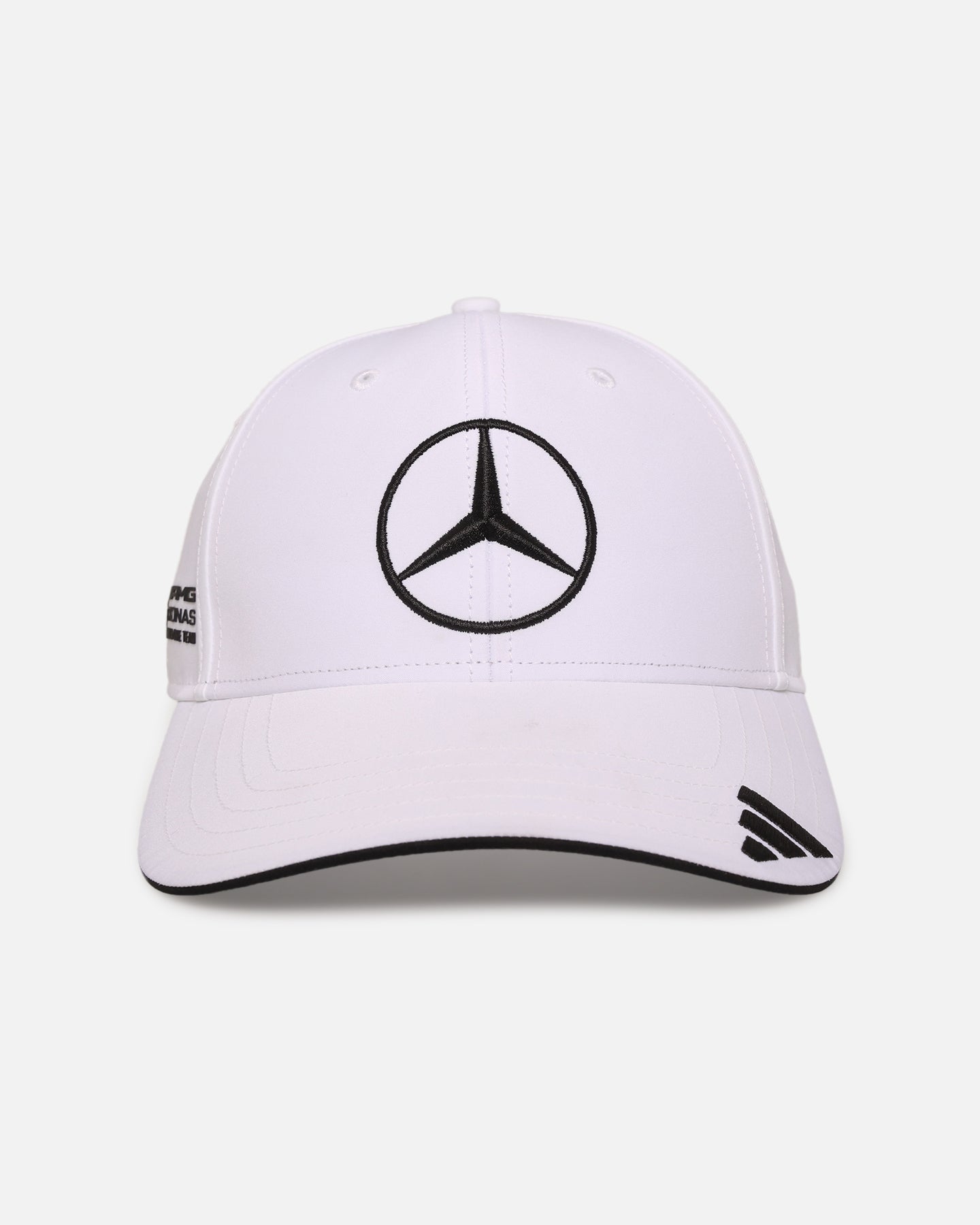 Adidas x Mercedes AMG PETRONAS F1 2025 Official Team Cap - White Baseball Hat for Men & Women - Perfect for Racing Fans, Sports Events & Casual Wear