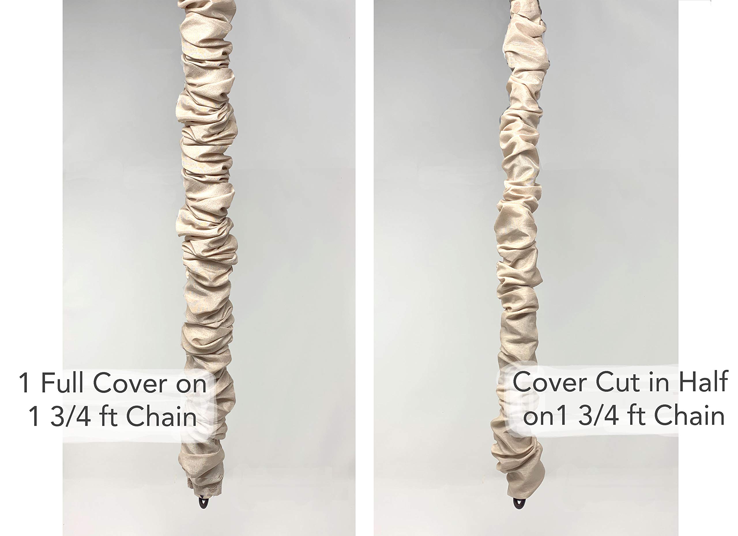 6FT Alabaster Cream Chandelier Chain Cover - Elegant Ceiling Light Fixture Cover for Dining Room, Bedroom & Living Room Decor