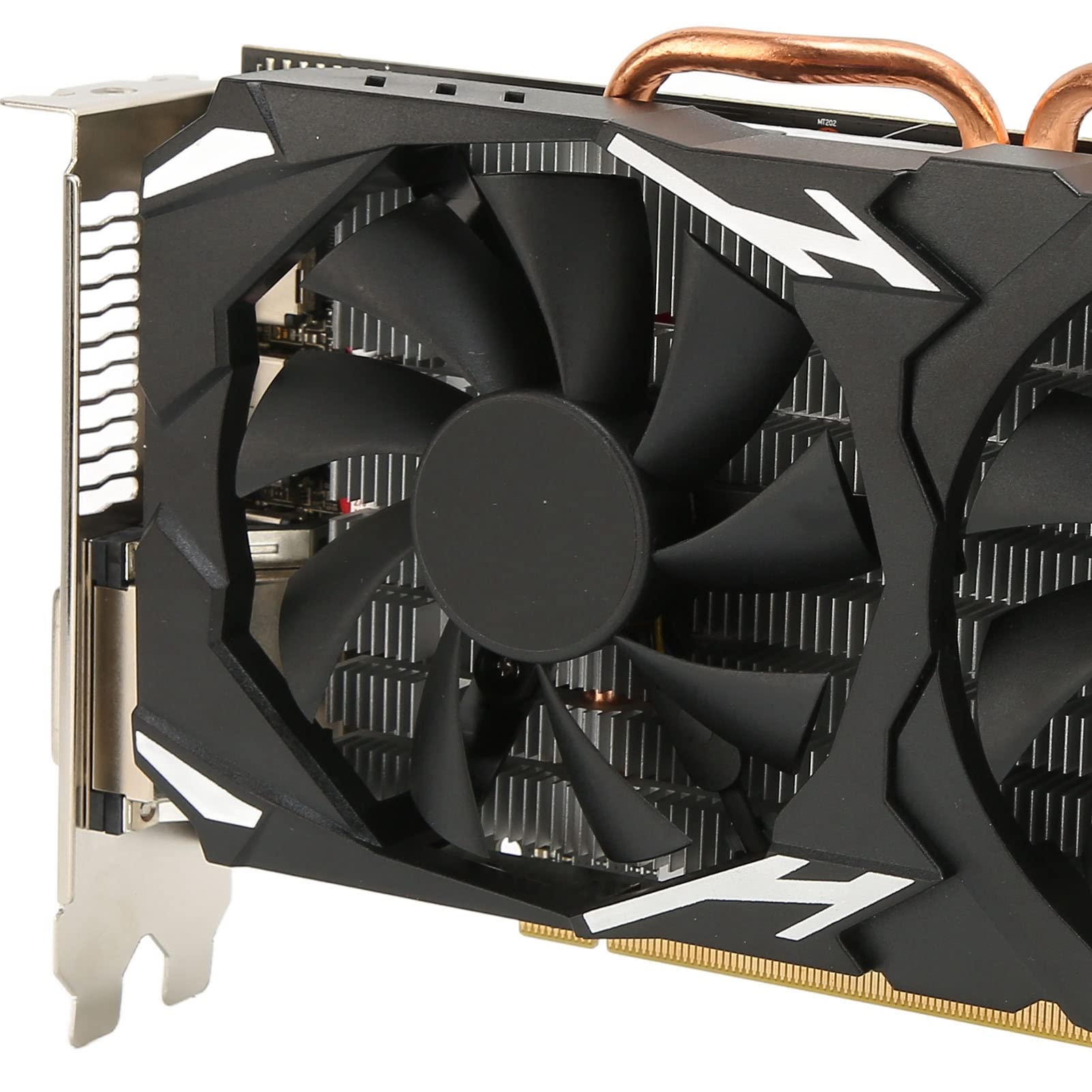 Bewinner RX580 8GB GDDR5 256-bit Gaming Graphics Card with Dual Fans (1284/7000MHz) - HDMI & 3x DP Ports for PC Gaming, Video Editing & Cryptocurrency Mining | High Performance Desktop GPU for Gamers & Content Creators