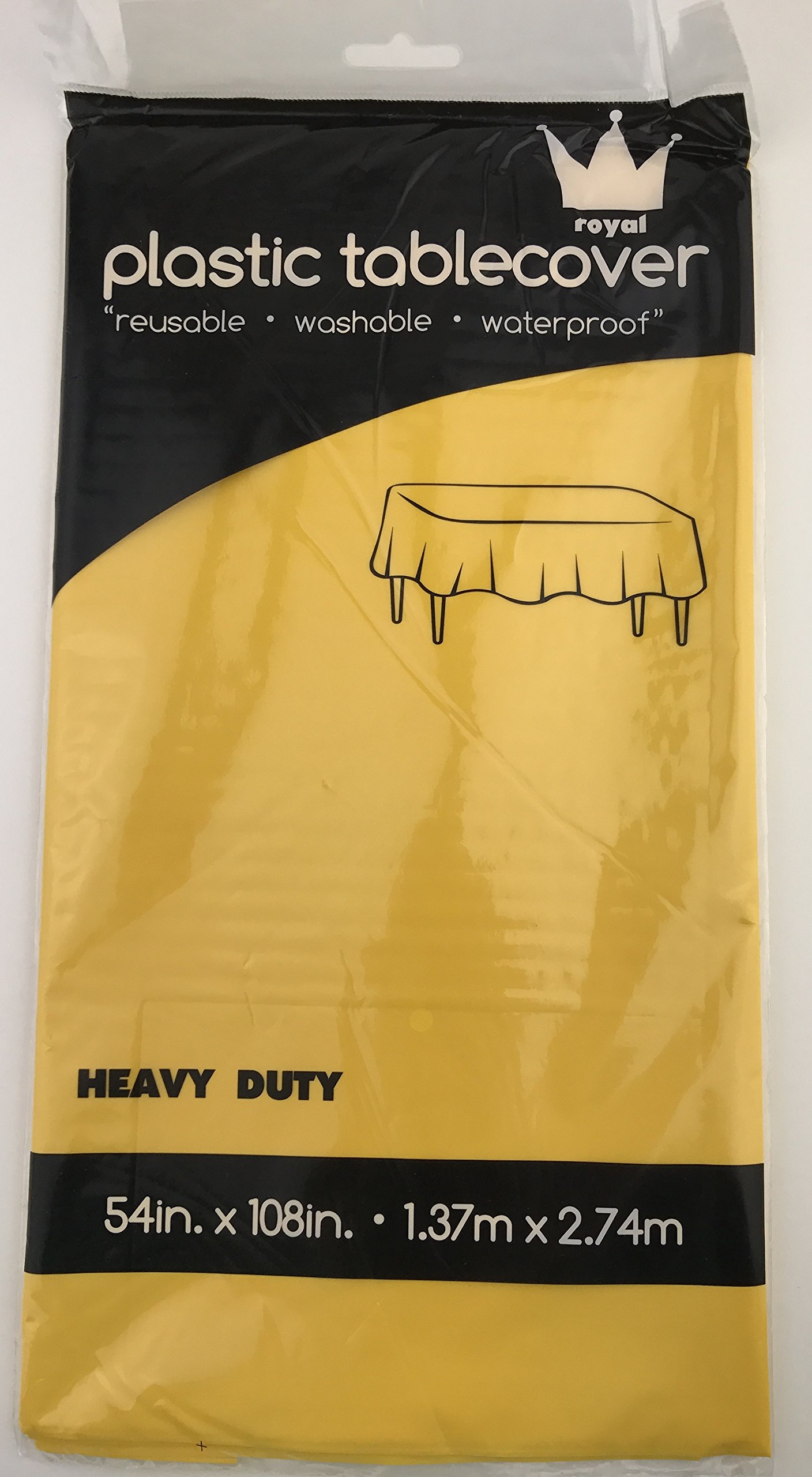 Royal 7-Pack Plastic Tablecloths 54