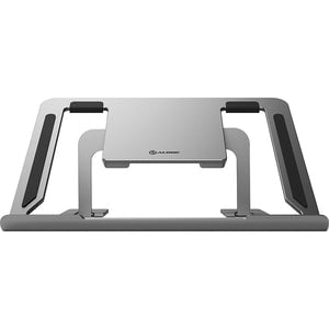 Alogic Metro Adjustable Portable Folding Laptop Stand - Space Gray Aluminum Alloy Notebook Computer Holder for Home Office, Travel & Ergonomic Workspace