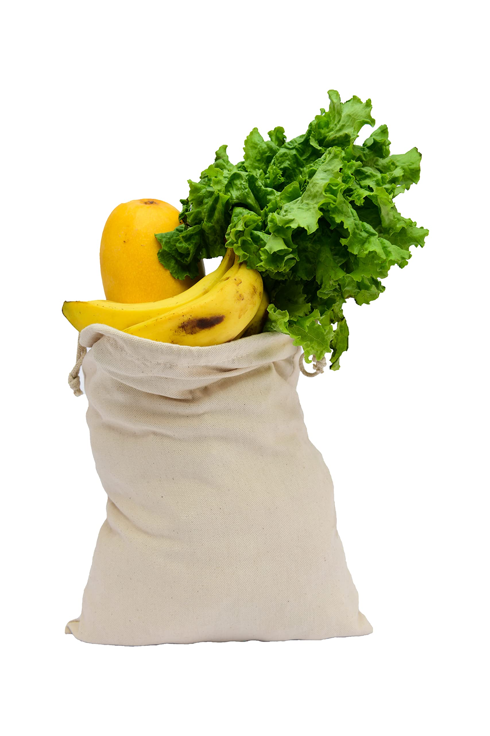 210 GSM Heavy Duty Canvas Drawstring Bags (4x6 Inches, 200 Pack) - Reusable Washable Storage Bags for Laundry, Vegetables, Fruits & Kitchen Organization | Perfect for Closet Storage, Travel & Camping Supplies