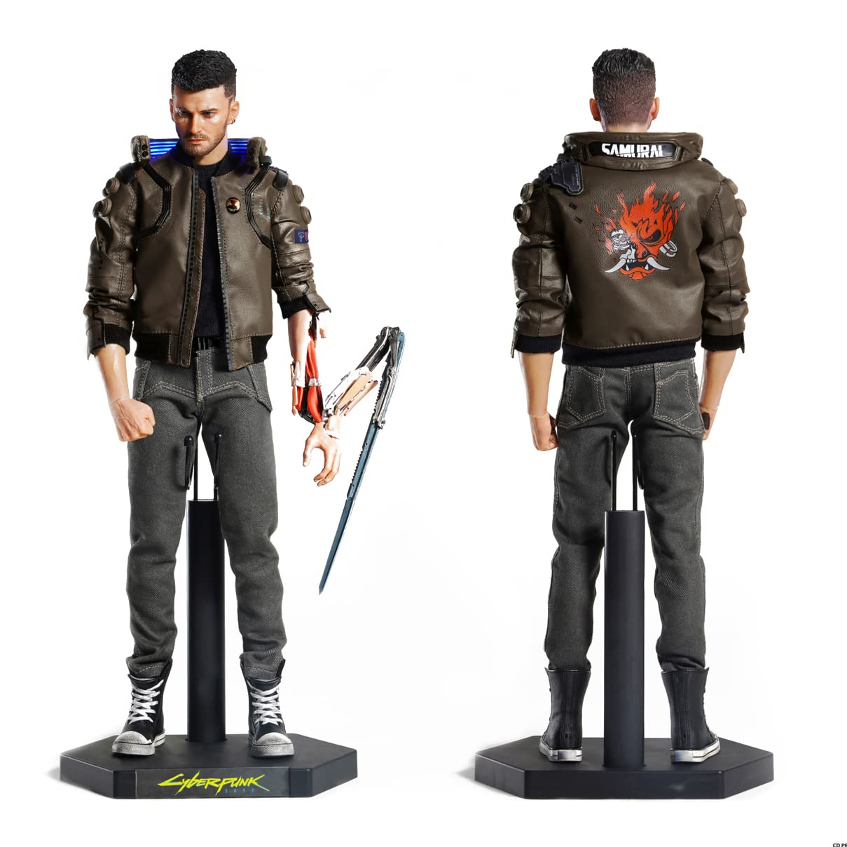 Cyberpunk 2077 V Male 1/6 Scale PVC Articulated Action Figure Collectible - Perfect for Gaming Display, Anime Collection & Cosplay Props