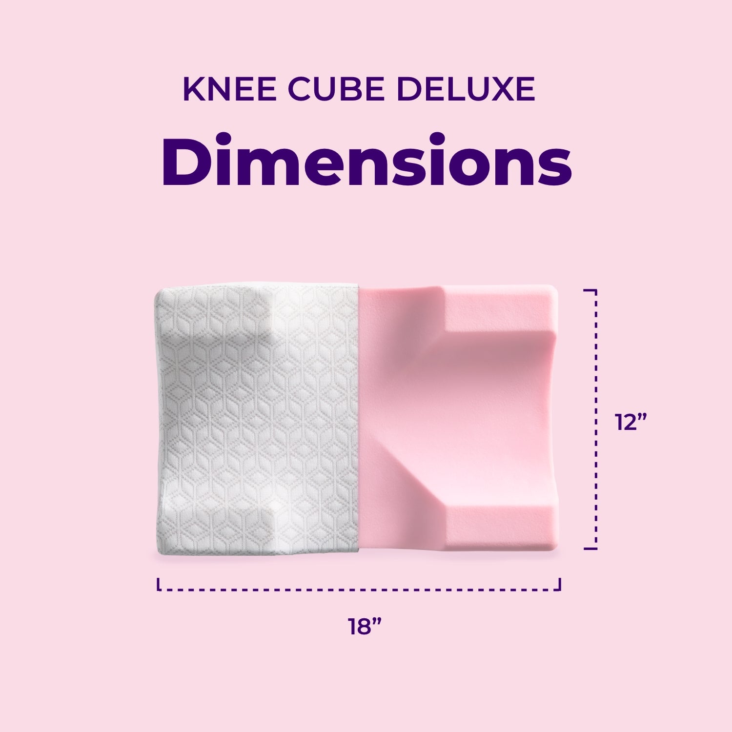 Knee Cube 2.0 - Adjustable Knee Support Pillow for Pain Relief & Better Sleep | Ideal for Side Sleepers, Back Pain Sufferers & Post-Surgery Recovery
