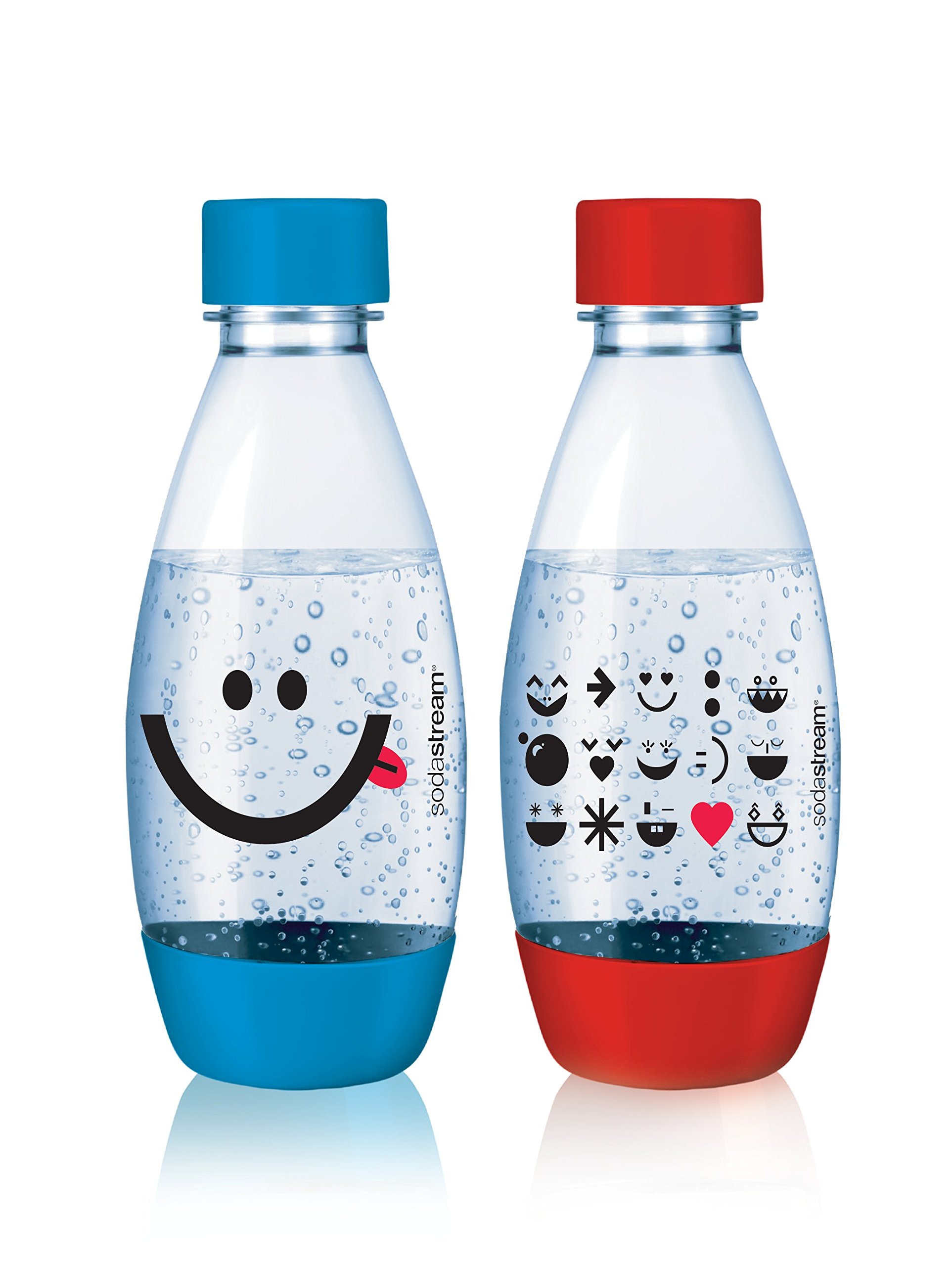 Original SodaStream 0.5L (16.9oz) Carbonating Bottles - 2 Pack (2018 Model) | Perfect for Sparkling Water, Homemade Sodas & Cocktail Mixing at Home