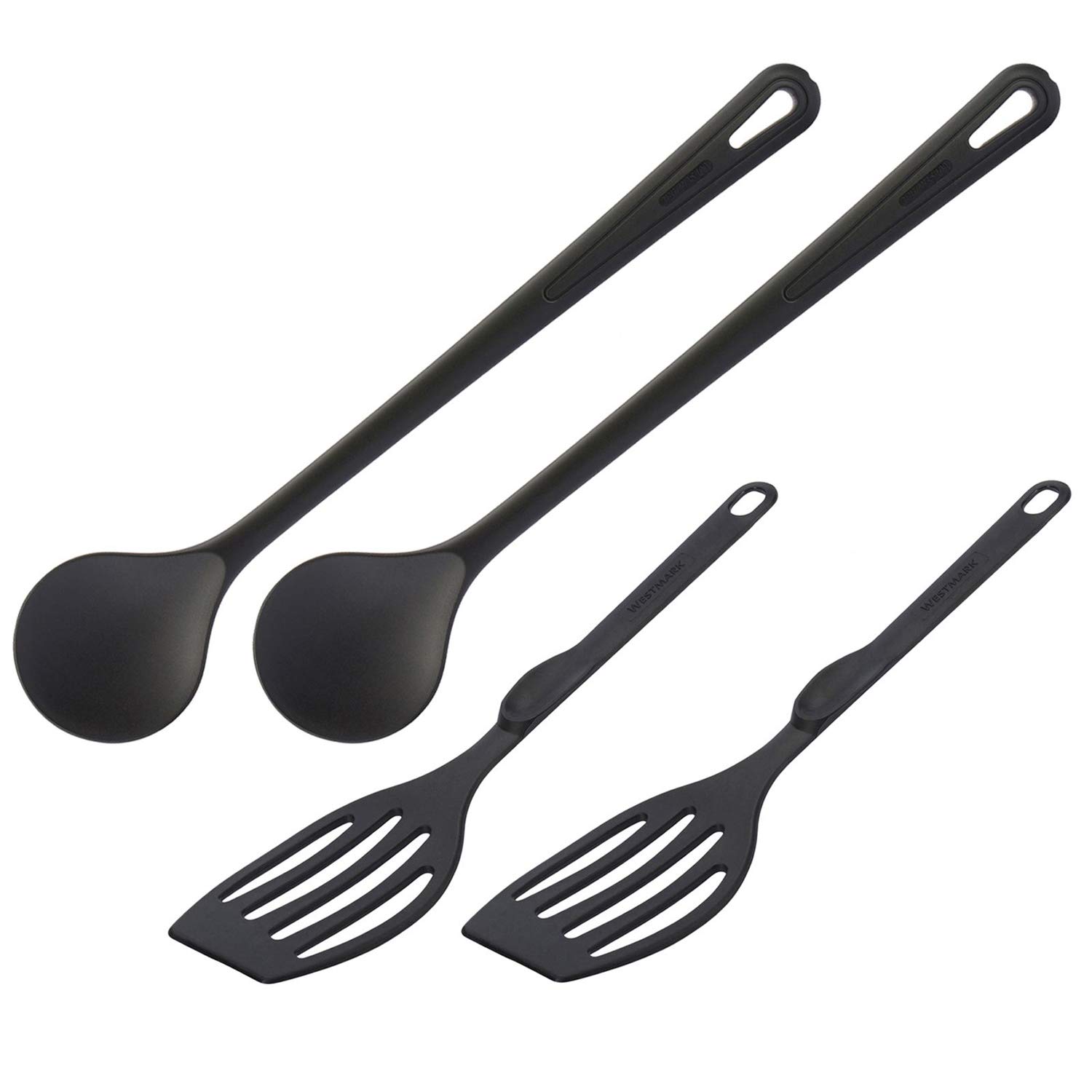 Westmark 5-Piece Kitchen Utensil Set - Nylon Spatula, Mixing Spoon, Slotted Spoon, Ladle & Turner - Heat-Resistant Non-Stick Cooking Tools for Baking, Frying & Serving - Dishwasher Safe Kitchen Gadgets
