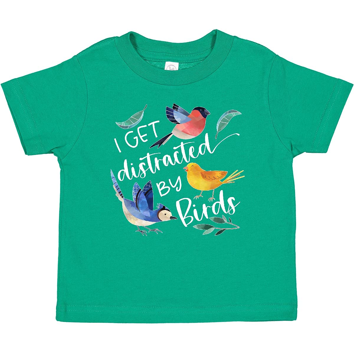 Inktastic I Get Distracted by Birds Baby T-Shirt - Cute Graphic Tee for Infants & Toddlers - Perfect for Playdates, Family Photos & Everyday Outfits