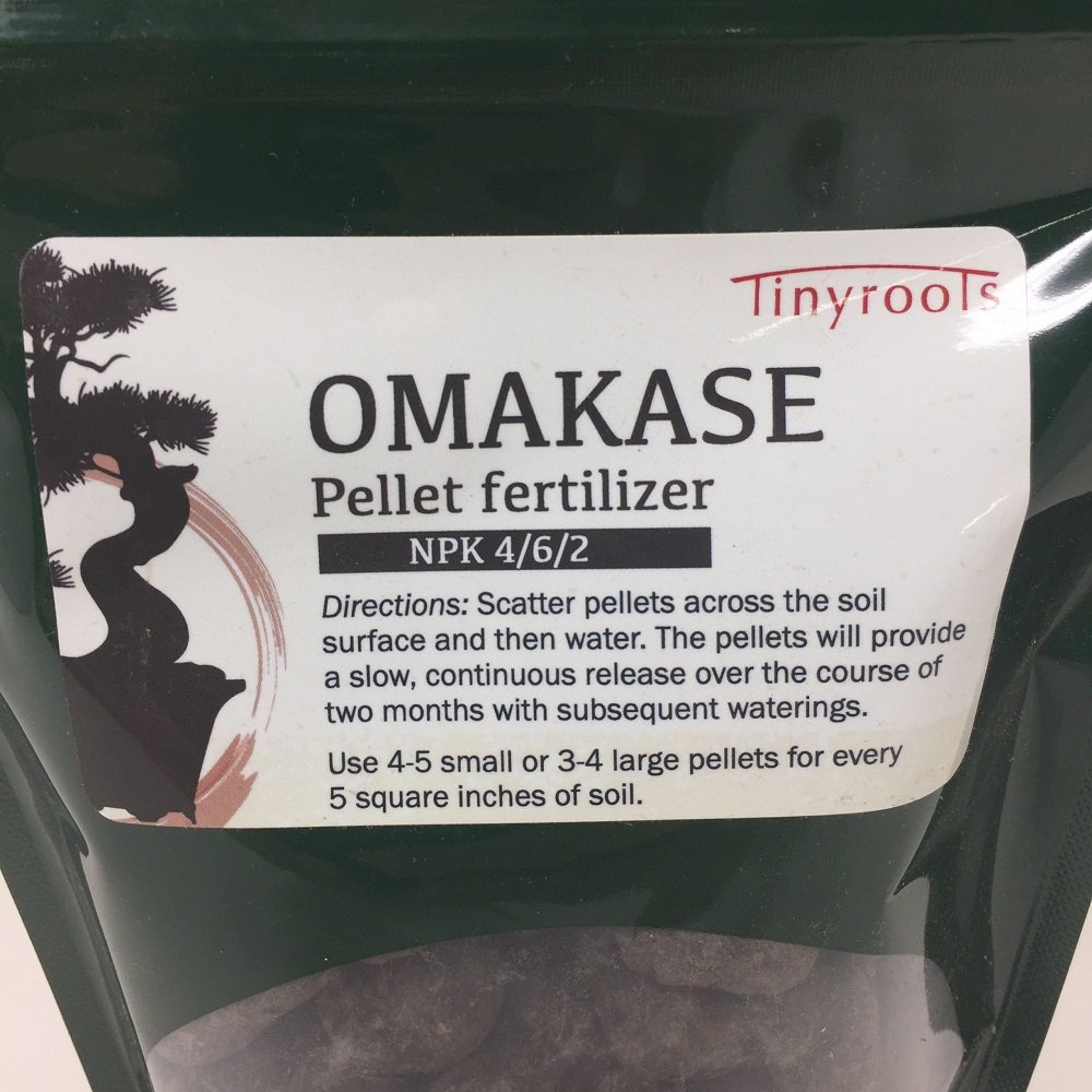 Premium Japanese Omakase Bonsai Fertilizer Slow-Release Pellets - Medium Size | Imported Fresh Nutrients for Healthy Bonsai Growth | Perfect for Indoor & Outdoor Bonsai Trees, Gardening, and Plant Care