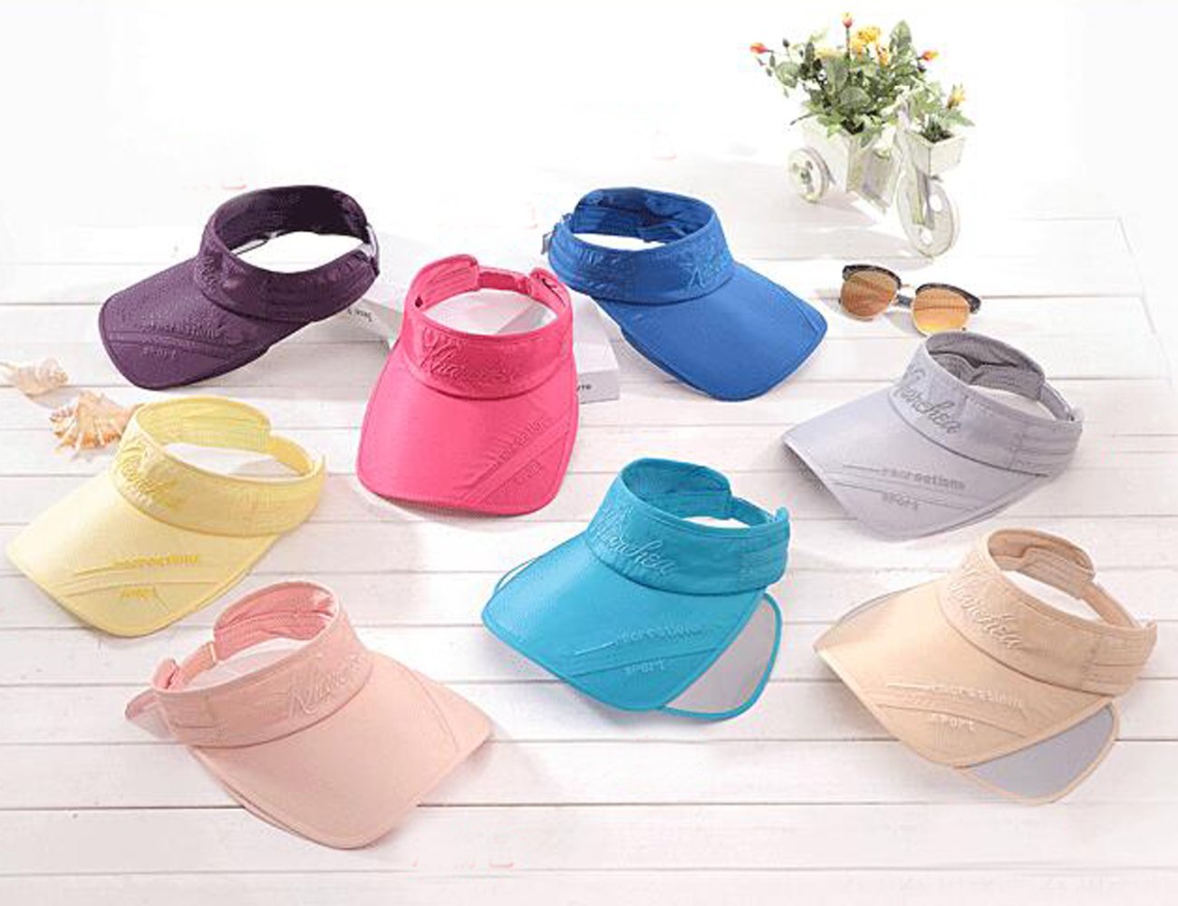 YEKEYI UPF 50+ Sun Hat for Women & Men - Wide Brim Retractable Visor Baseball Cap with UV Protection - Perfect for Beach, Fishing, Hiking & Outdoor Activities