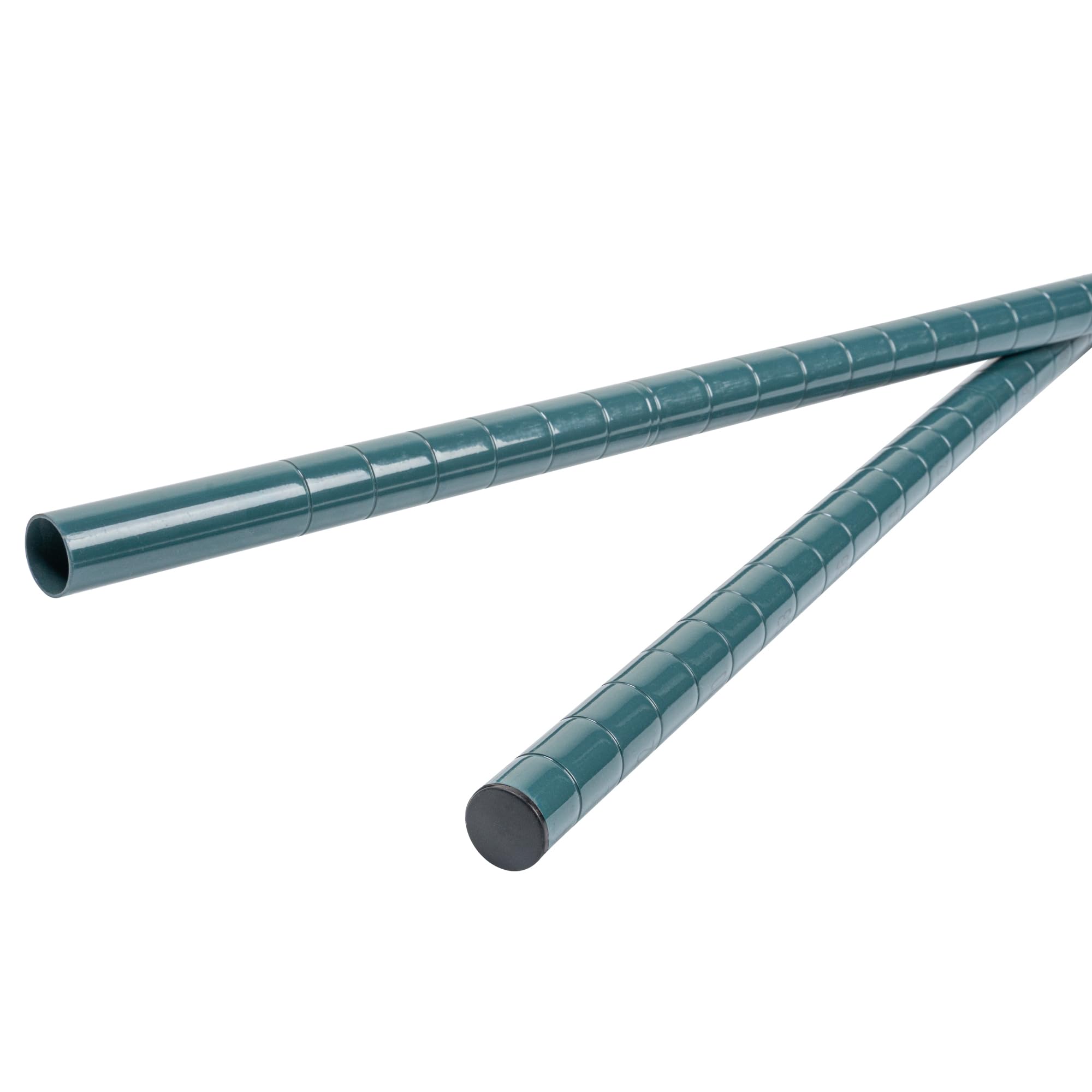 Restaurantware - 74 Inch NSF Certified Epoxy Shelving Posts for Mobile Storage | Green Steel Wire Shelving Poles (Shelves & Casters Sold Separately) | Durable, Corrosion-Resistant Commercial Kitchen Shelving for Restaurants, Warehouses & Food Service Areas