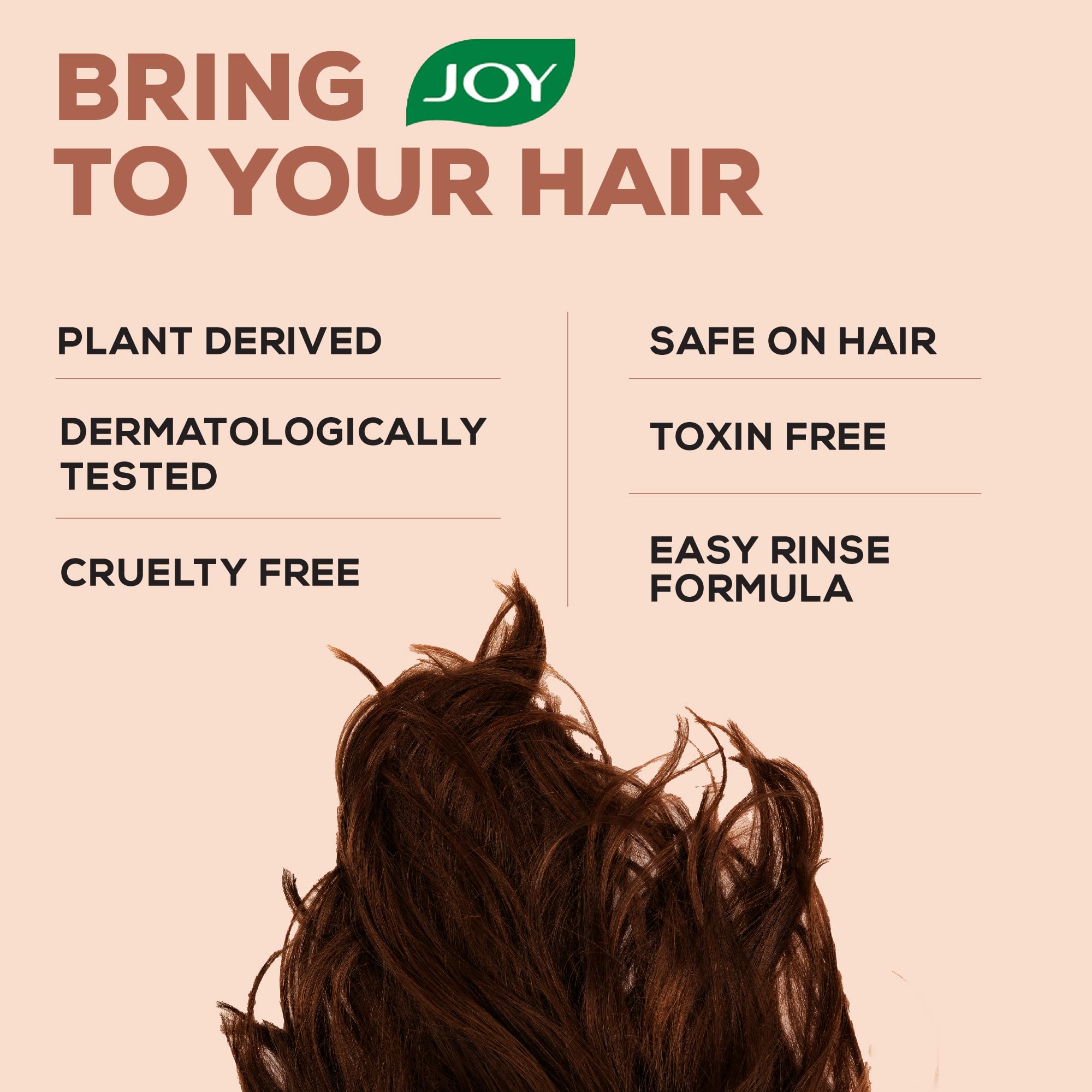Joy Apricot & Peach Hair Growth Shampoo (340ml x 2 Pack) - Natural Conditioning Formula for Long, Soft & Silky Hair - Sulfate & Paraben Free - Ideal for Daily Hair Care & Scalp Nourishment
