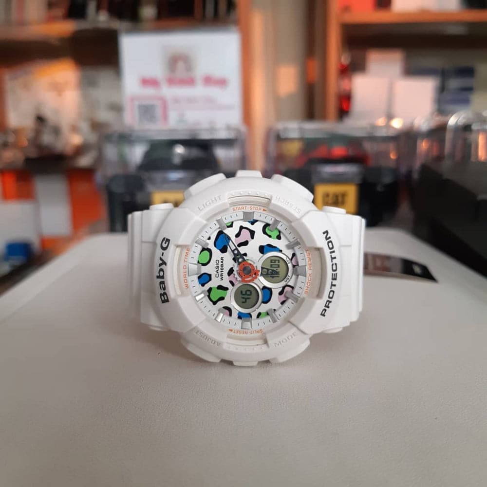 CASIO BABY-G BA-120LP-7A1DR Women's Analog-Digital Sports Watch - Water Resistant, Shockproof, LED Light - Perfect for Running, Swimming & Outdoor Activities